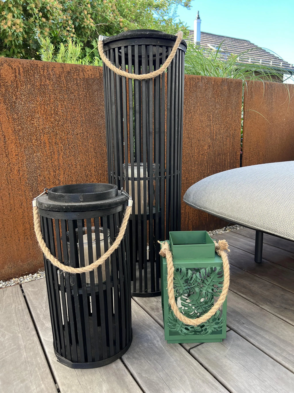 Lanterna Métal 25 cm Vert