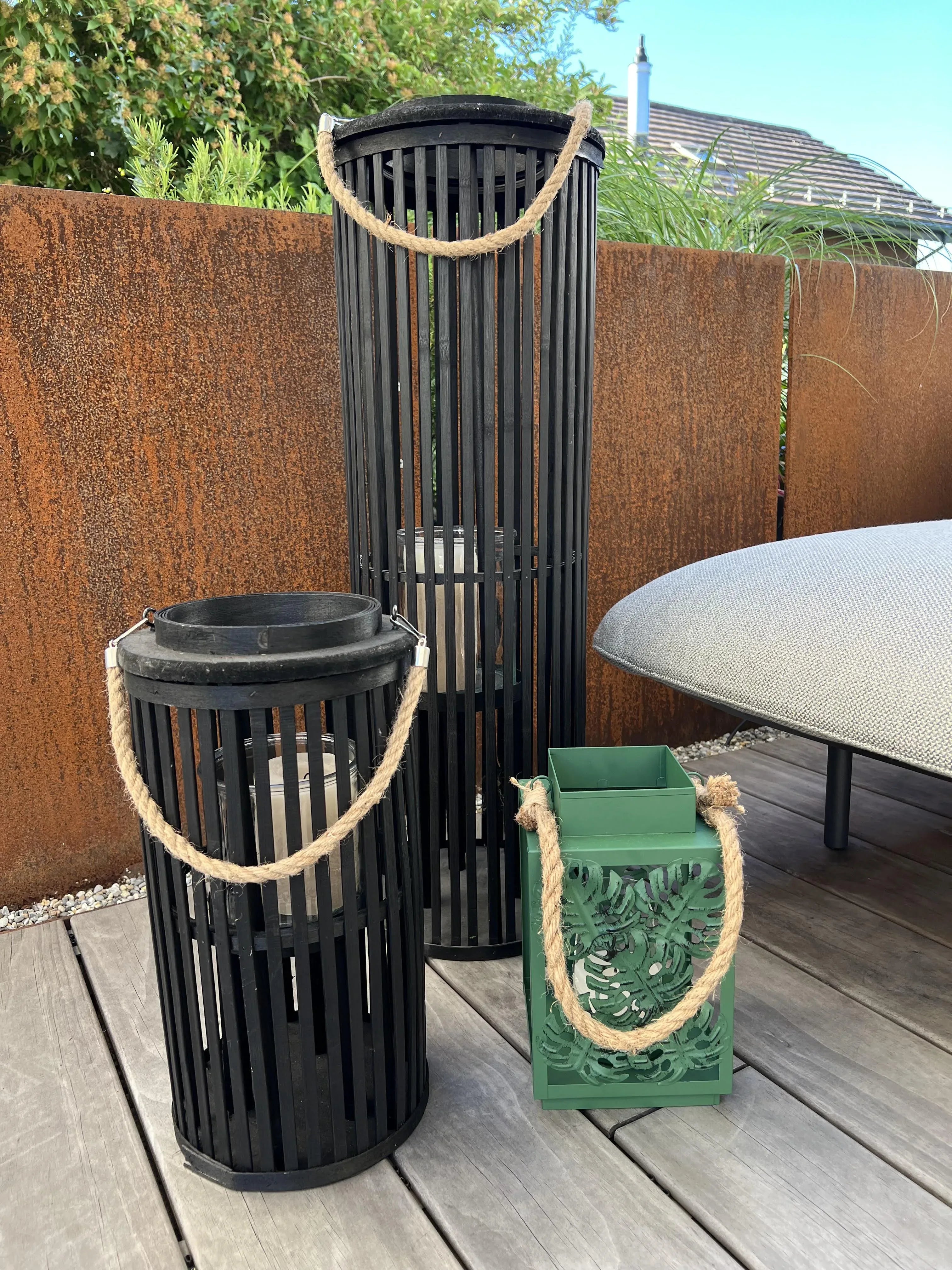 Lanterna Metallo 25 cm Verde