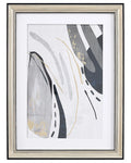 Stampa da parete Incorniciata  Motivo astratto 30 x 40 cm Grigio