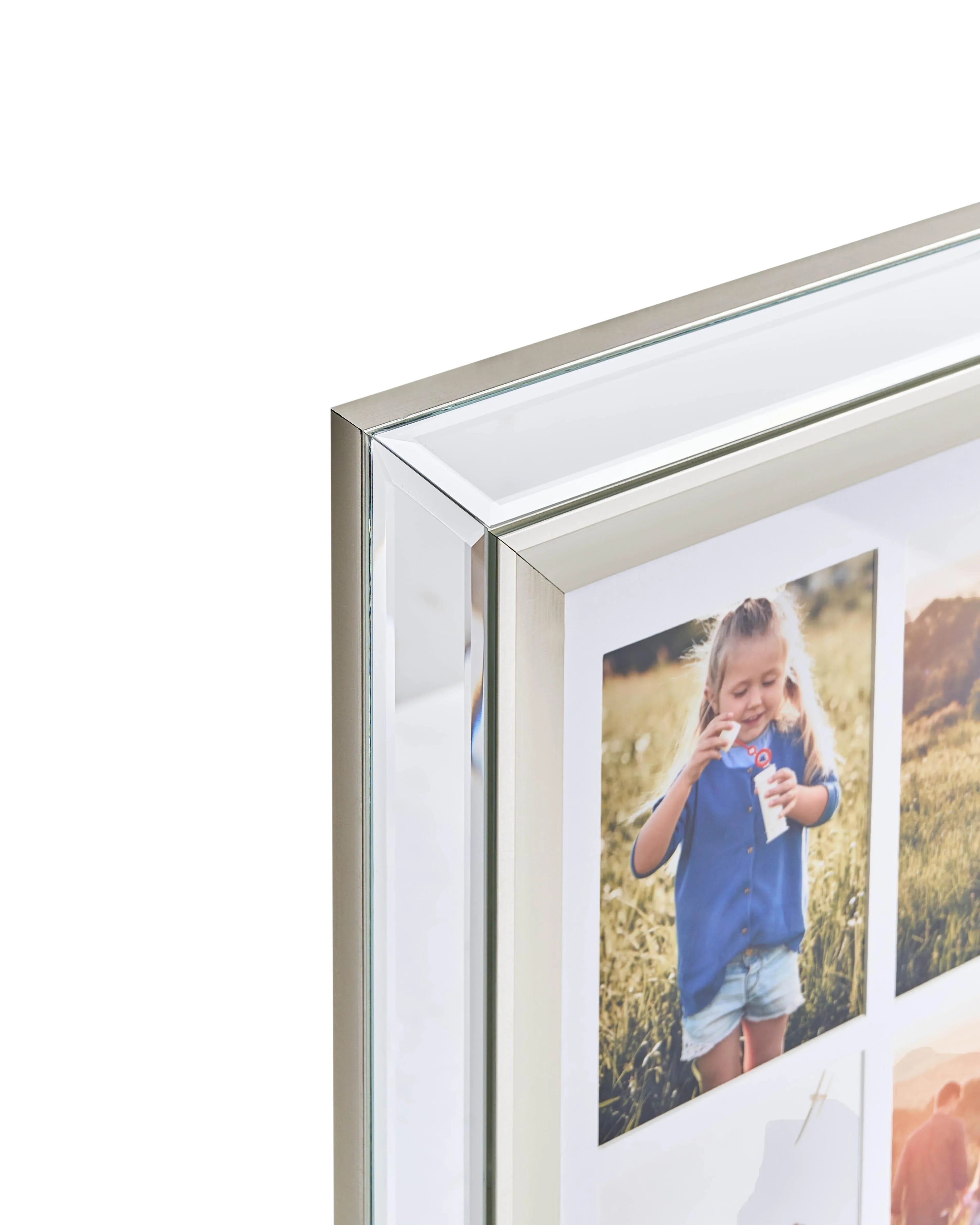 Cornice per 6 foto Argento