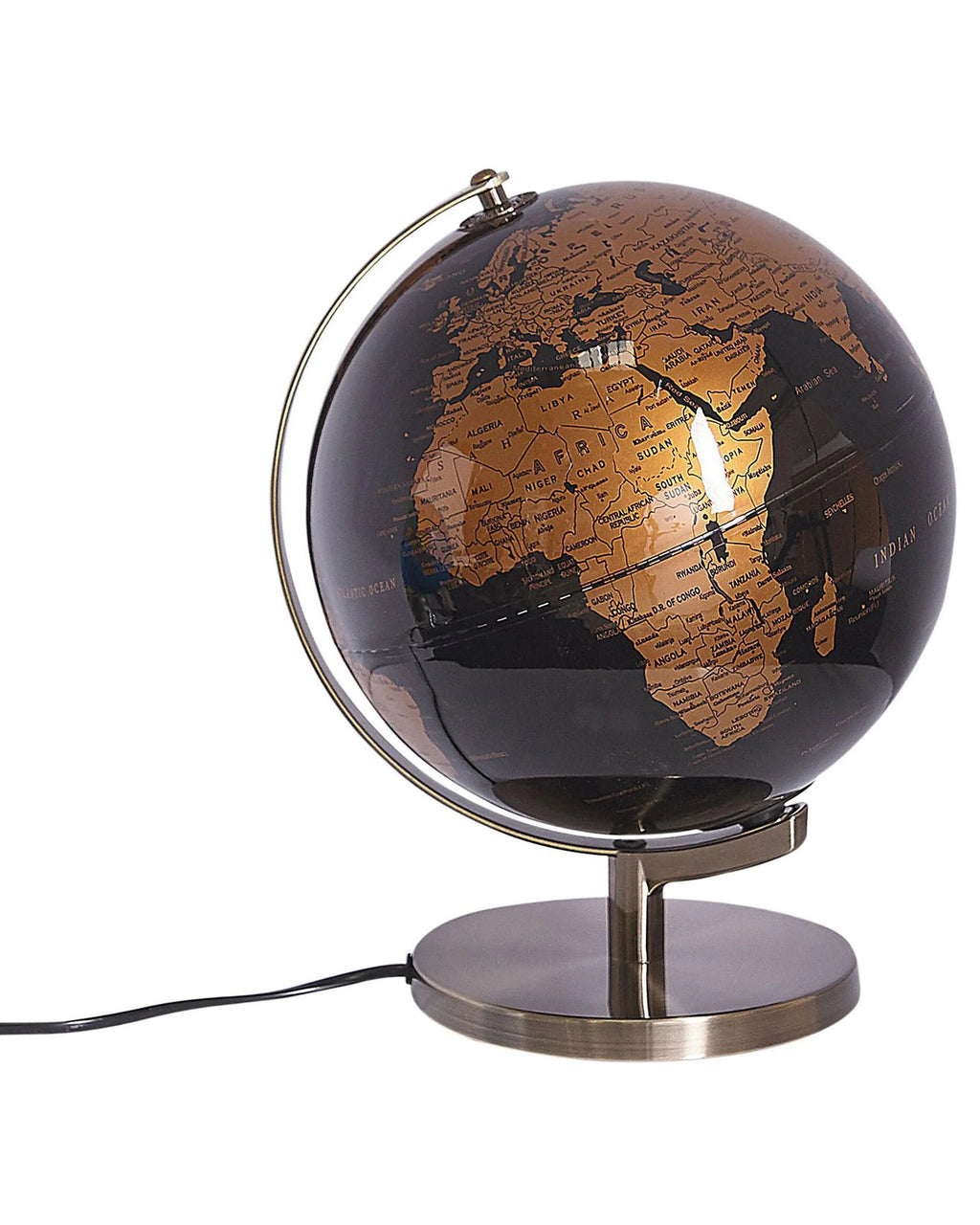 Mappamondo LED  Nero 32 cm