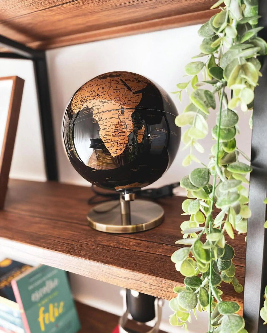 Mappemonde LED Noire 32 cm
