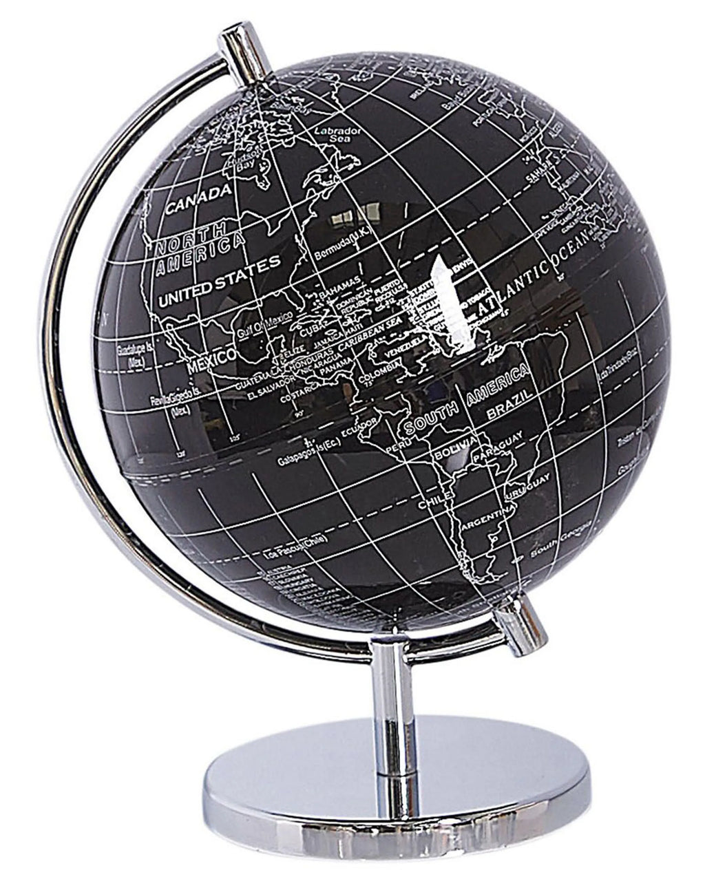 Mappamondo  Nero 20 cm