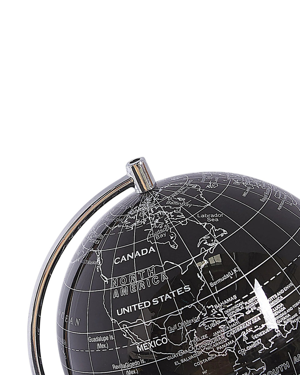 Mappemonde noire 20 cm