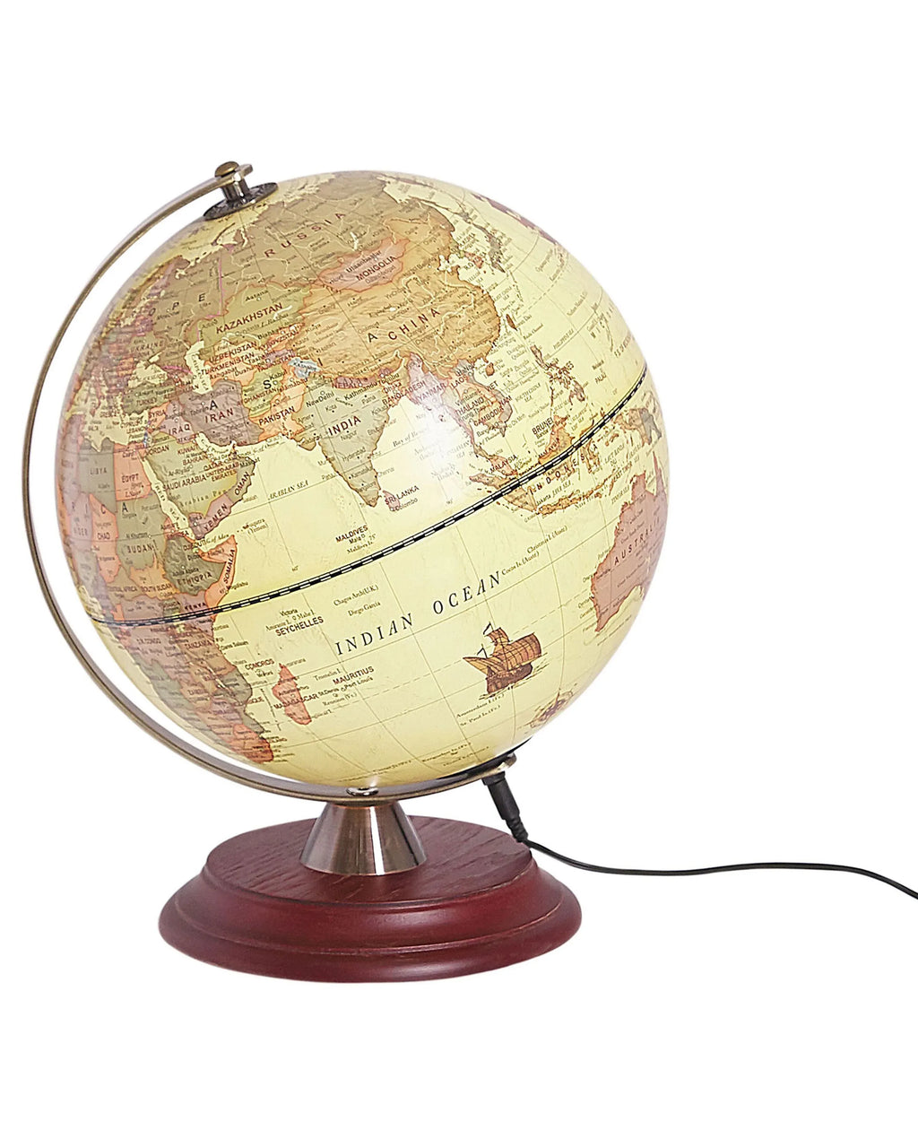 Mappamondo LED  Giallo 30 cm