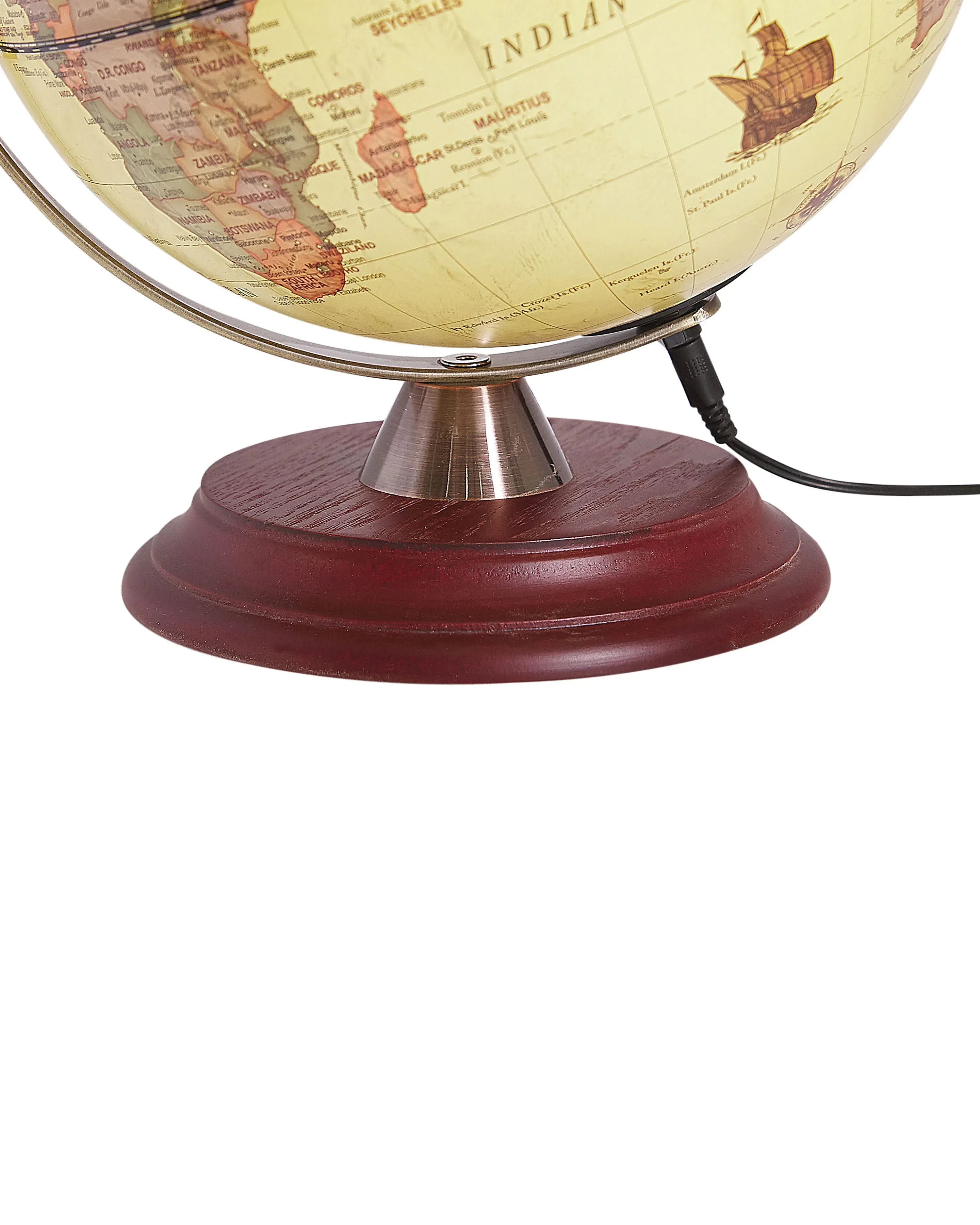 Mappemonde LED Jaune 30 cm