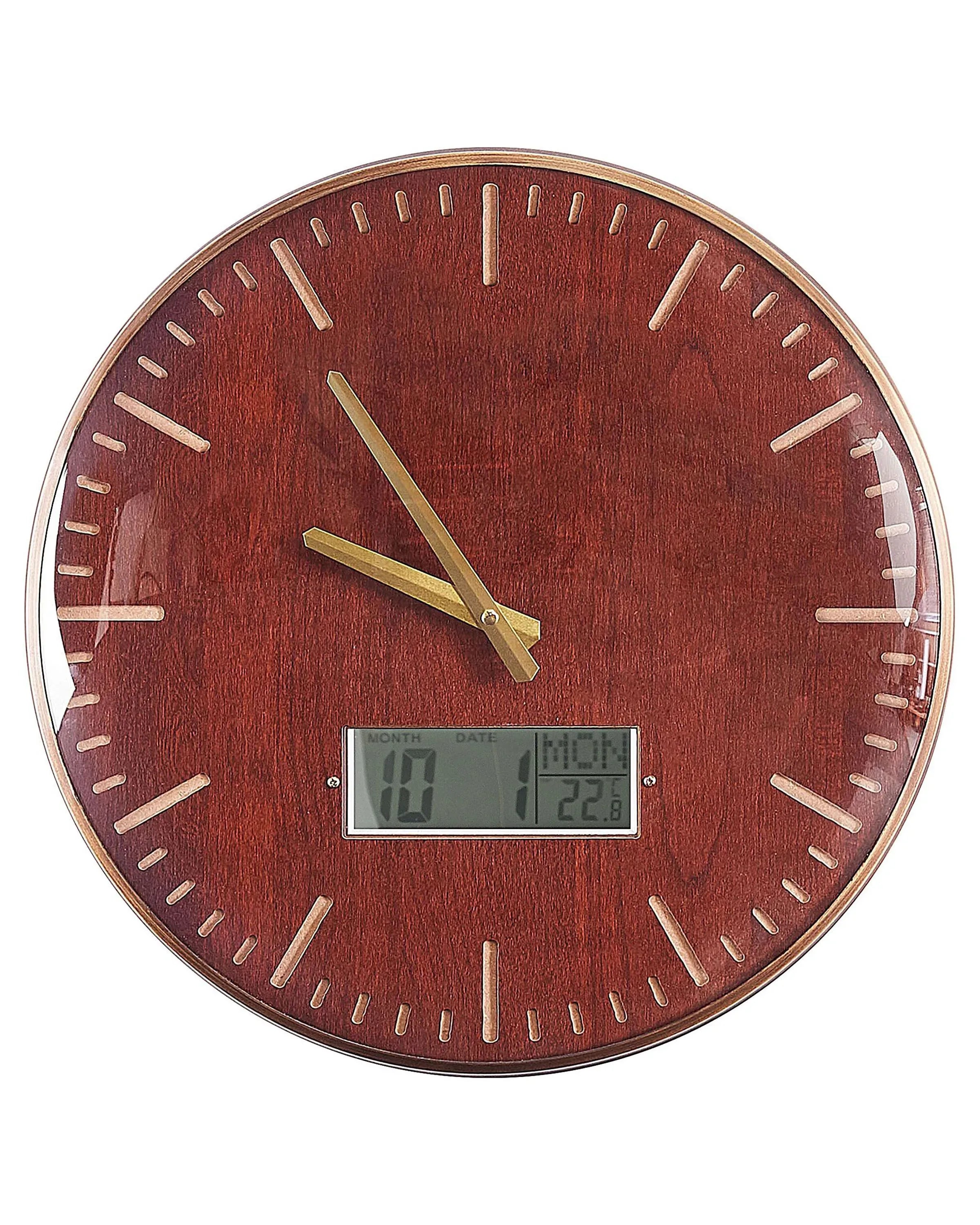 Orologio da parete  43 cm Marrone dorato