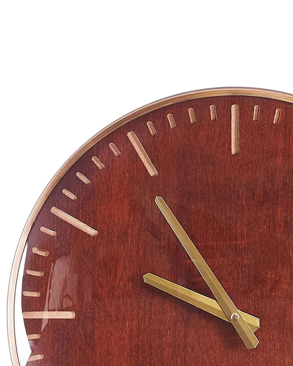 Horloge murale 43 cm Marron doré