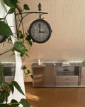 Horloge Murale 34 cm Métal Argent