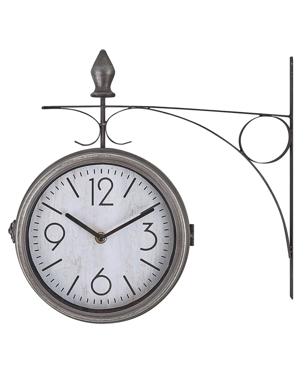 Horloge Murale 34 cm Métal Argent