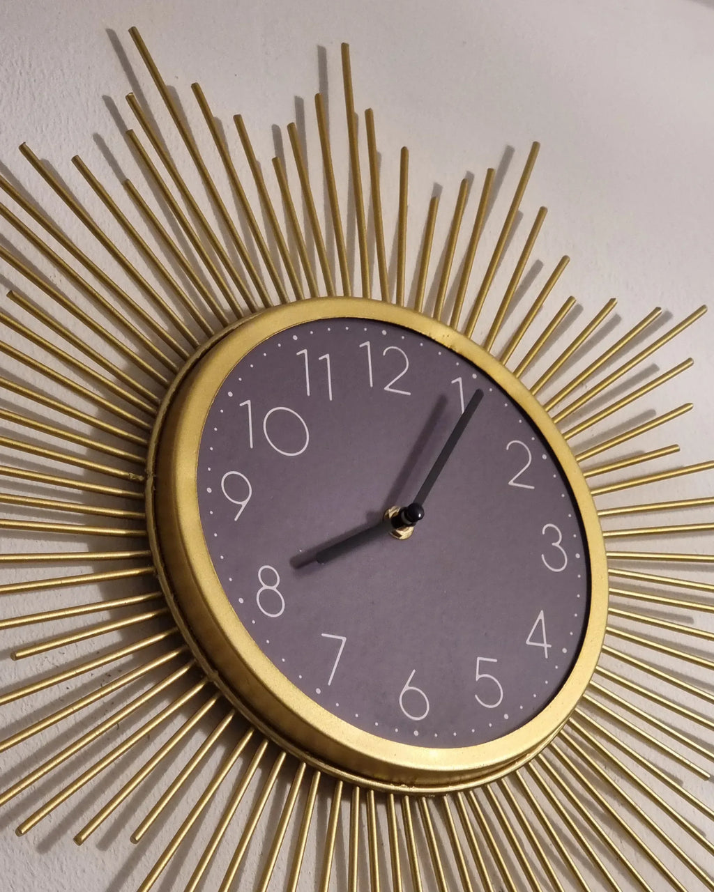 Horloge murale 45 cm Métal Or