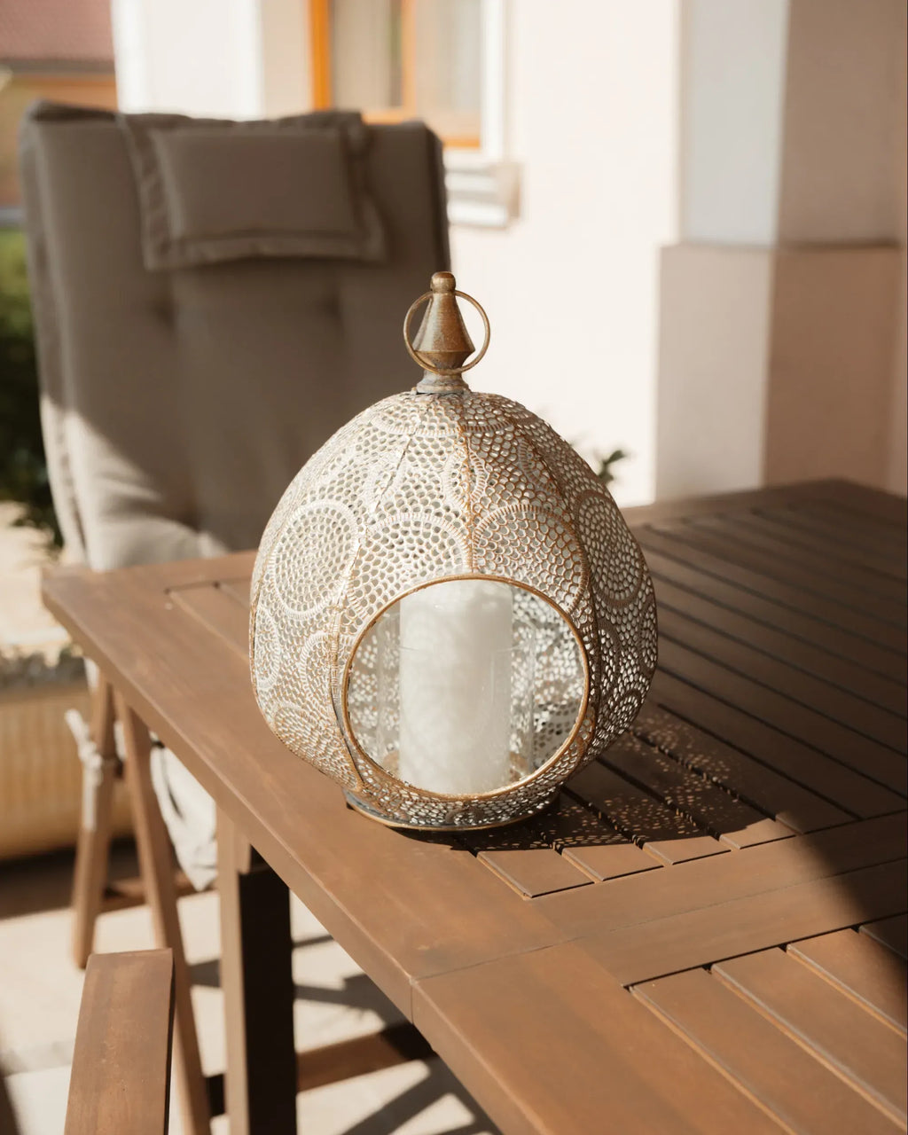 Lanterna Metallo 33 cm Oro