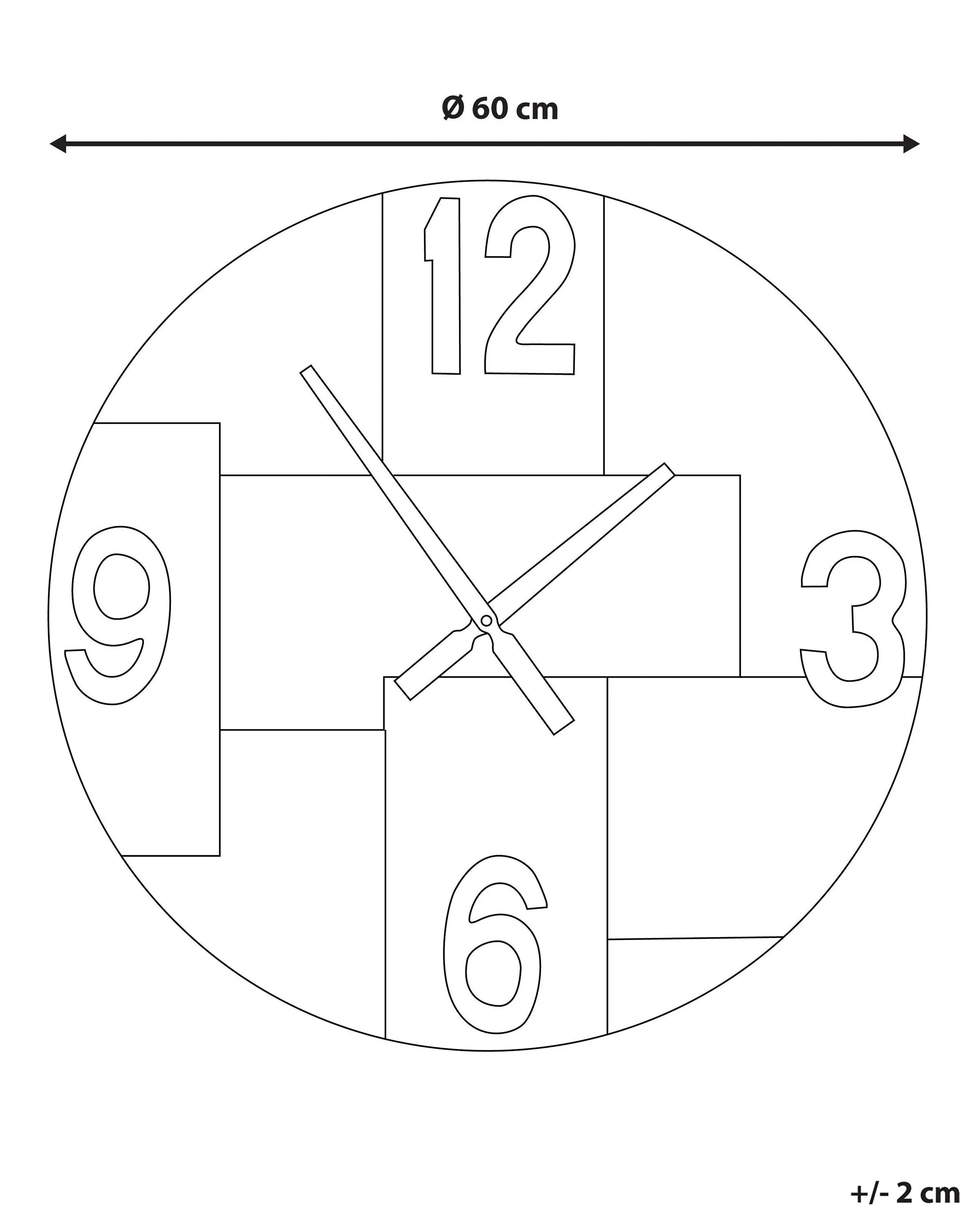 Horloge murale 60 cm Marron