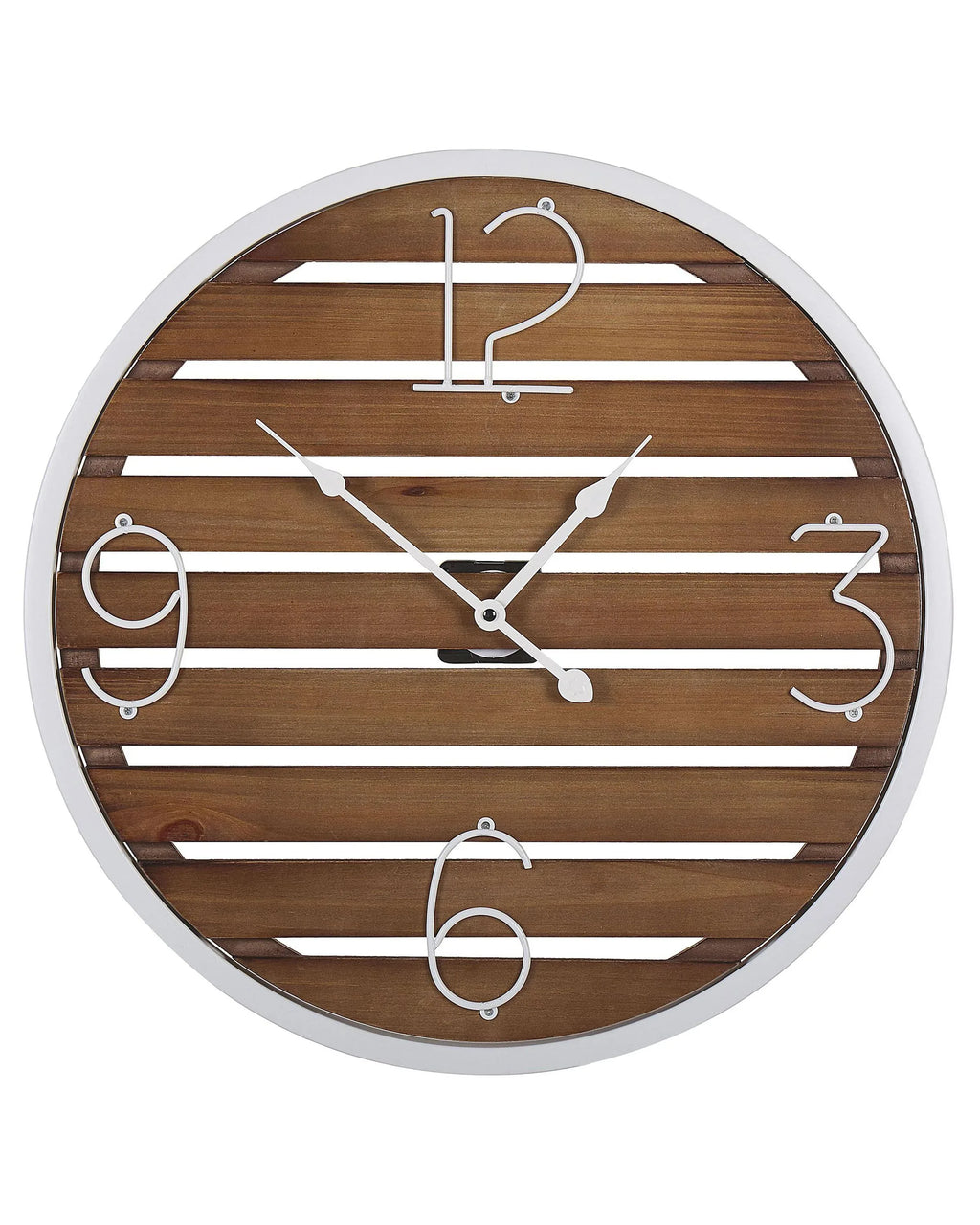 Orologio da parete  50 cm Legno di abete Marrone scuro