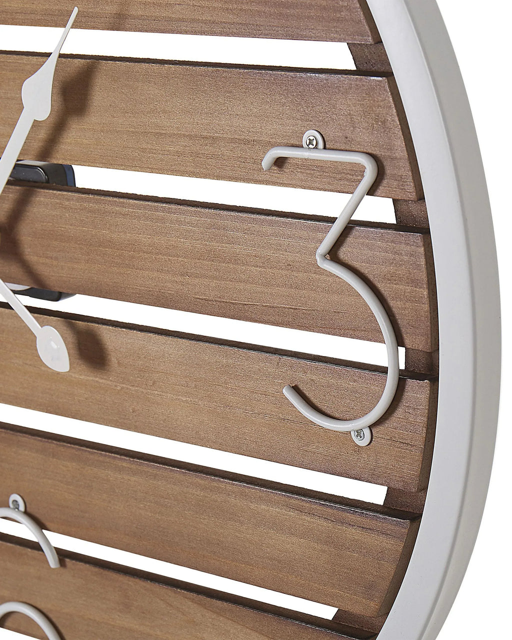 Horloge murale 50 cm Bois de sapin Marron foncé