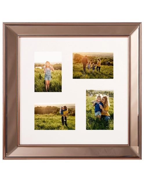 Cornice per 4 foto  Rame