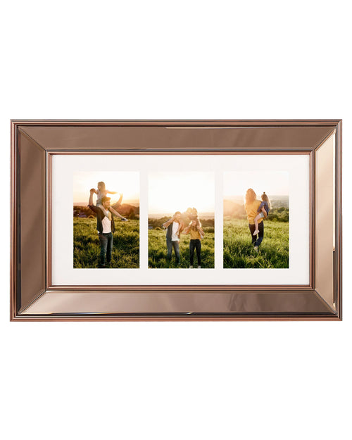Cornice per 3 foto  Rame