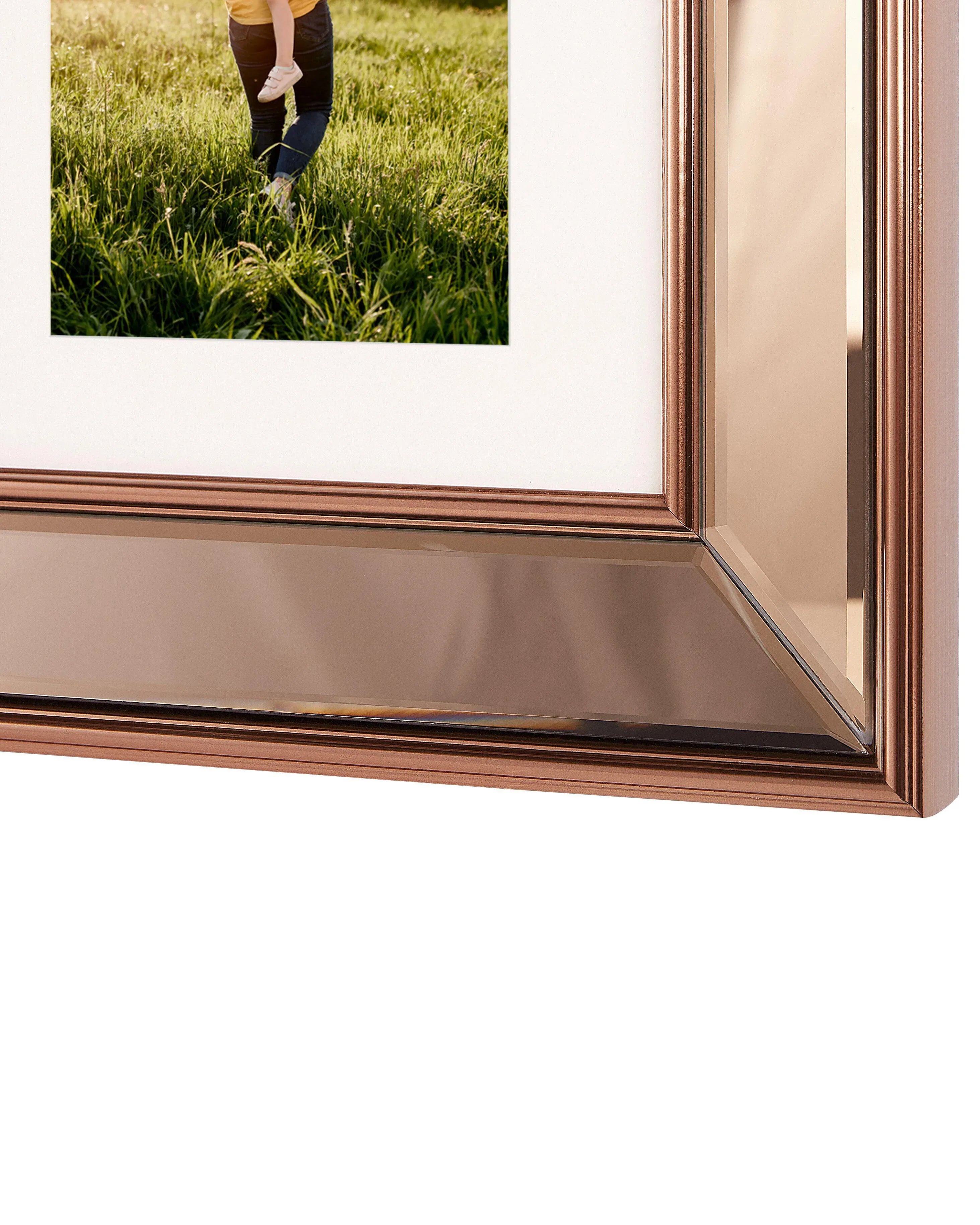 Cornice per 3 foto  Rame