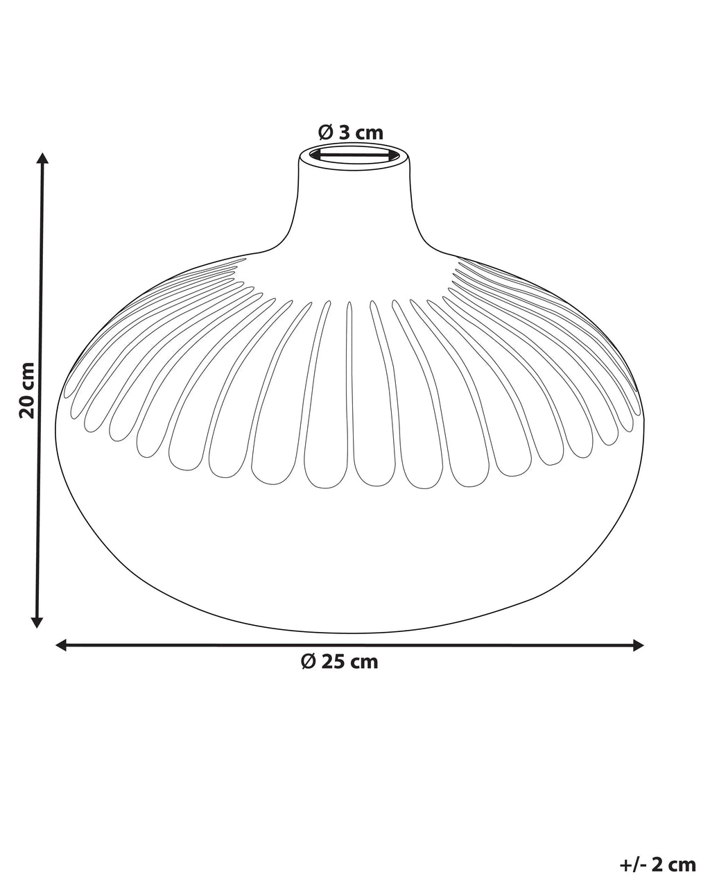 Vaso decorativo Gres porcellanato 20 cm Oro