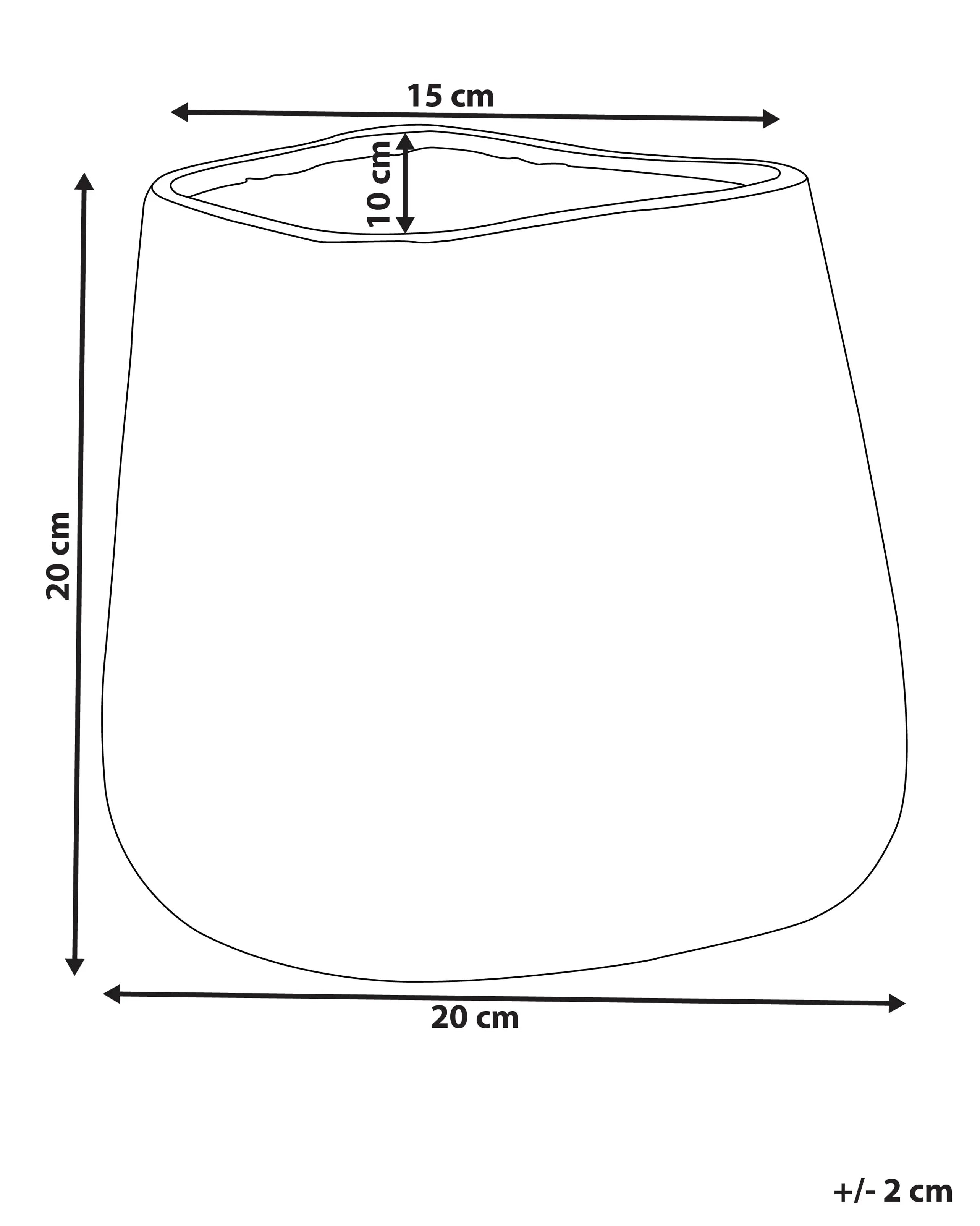 Vaso decorativo Gres porcellanato 20 cm Oro