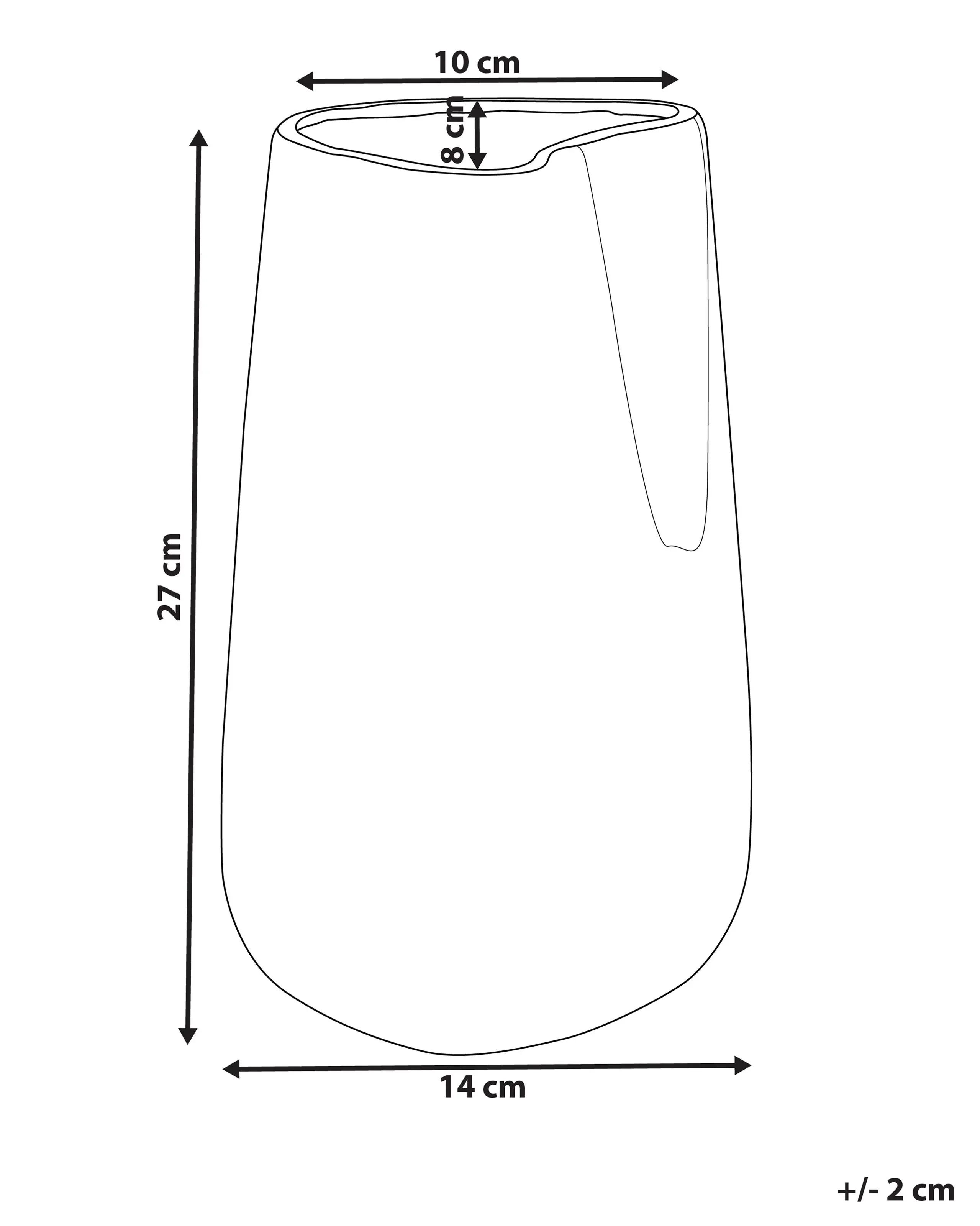 Vaso decorativo  Gres porcellanato 27 cm Oro