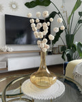 Vaso decorativo Vetro 30 cm Giallo