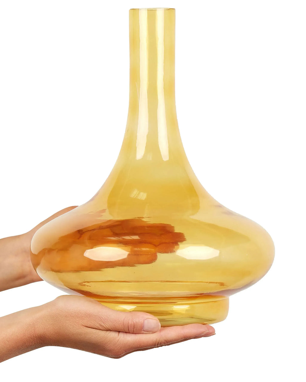 Vaso decorativo Vetro 30 cm Giallo