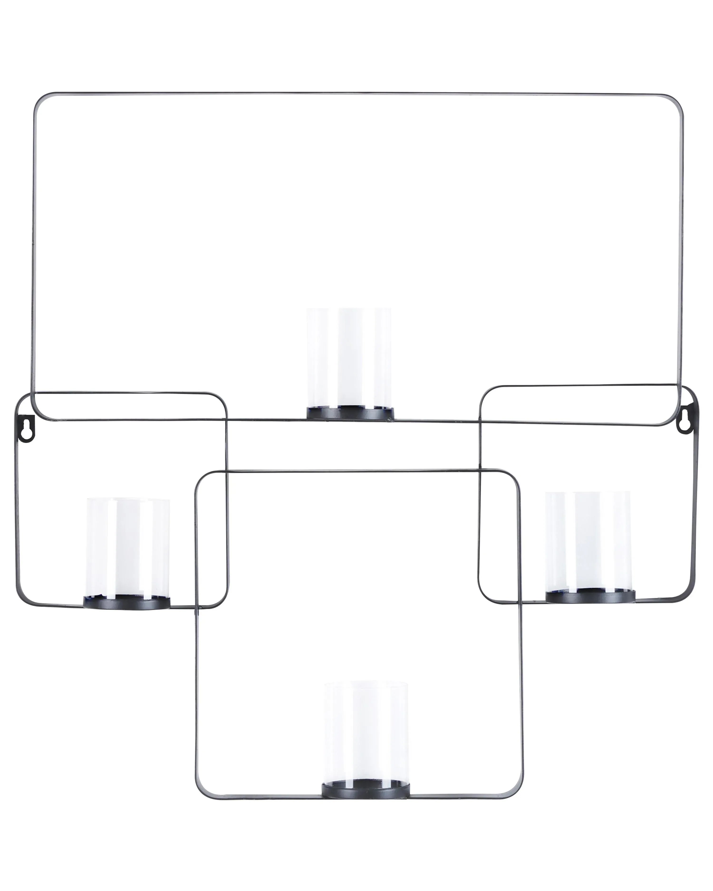 Portacandele da parete  Metallo 65 cm Nero