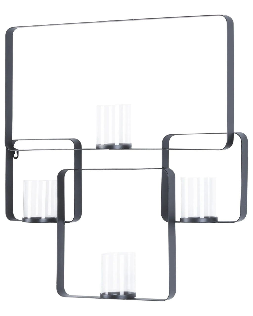 Portacandele da parete  Metallo 65 cm Nero