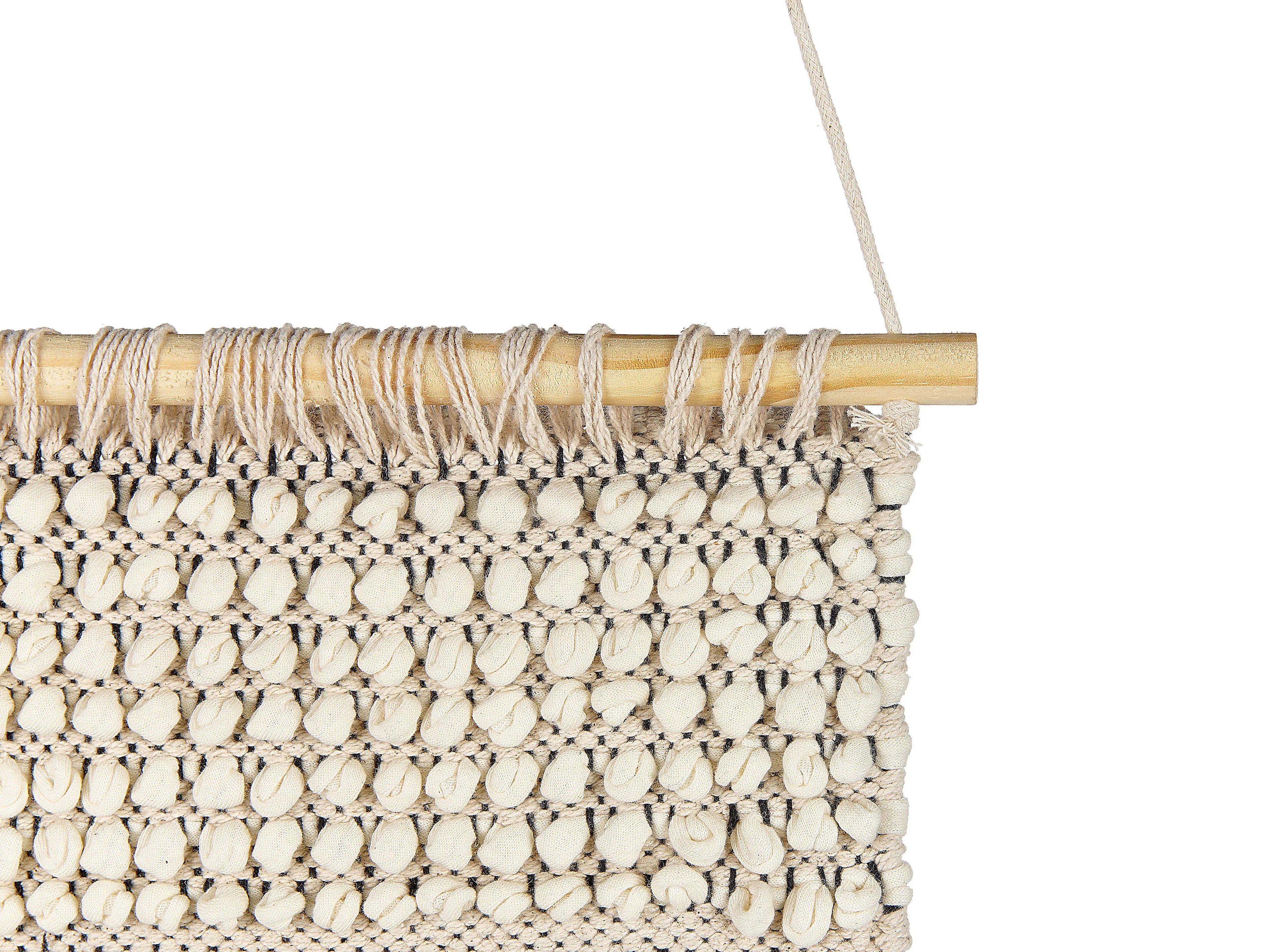 Decorazione da parete in tessuto Cotone 102 cm Beige