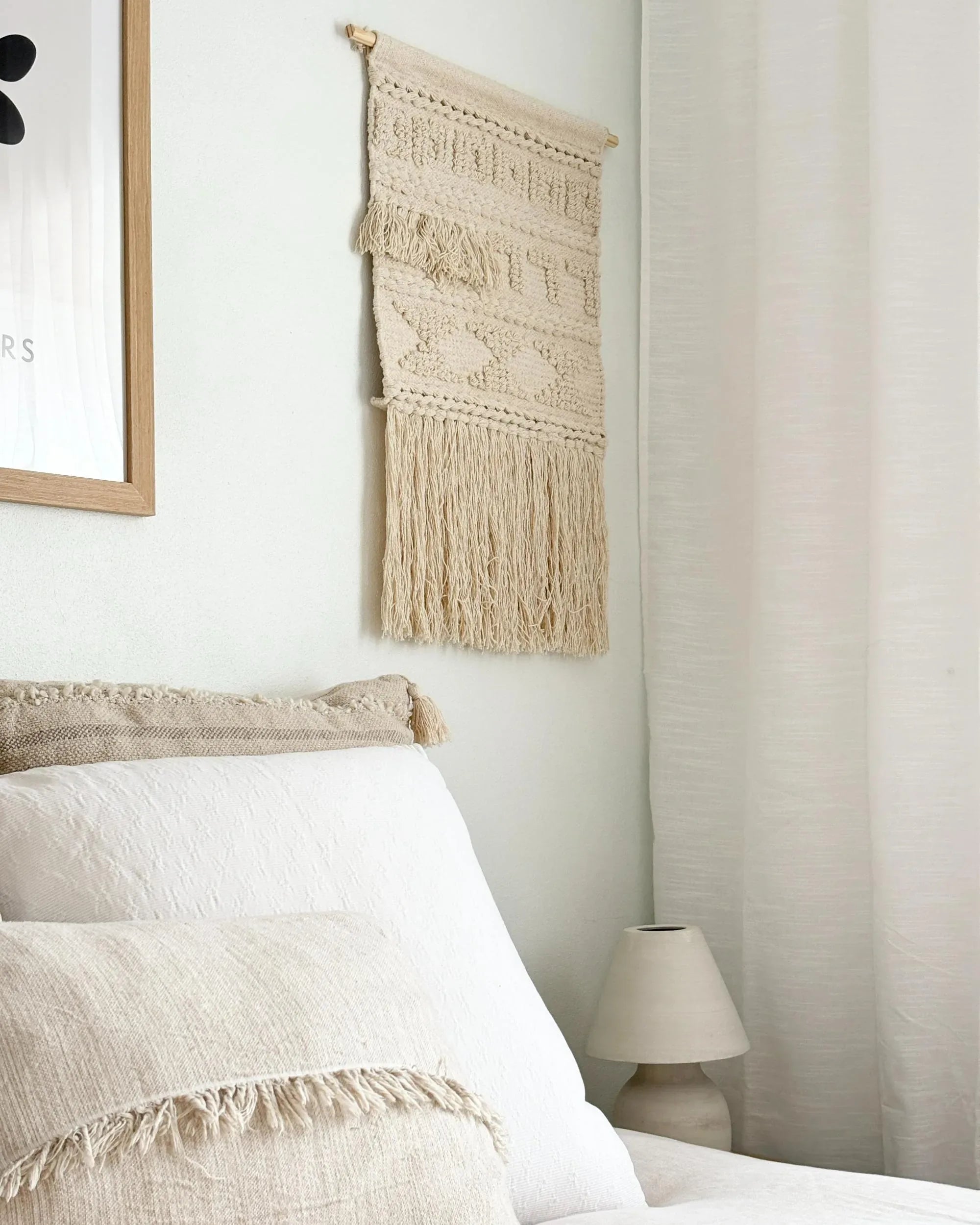 Decorazione da parete in tessuto  Cotone 103 cm Beige