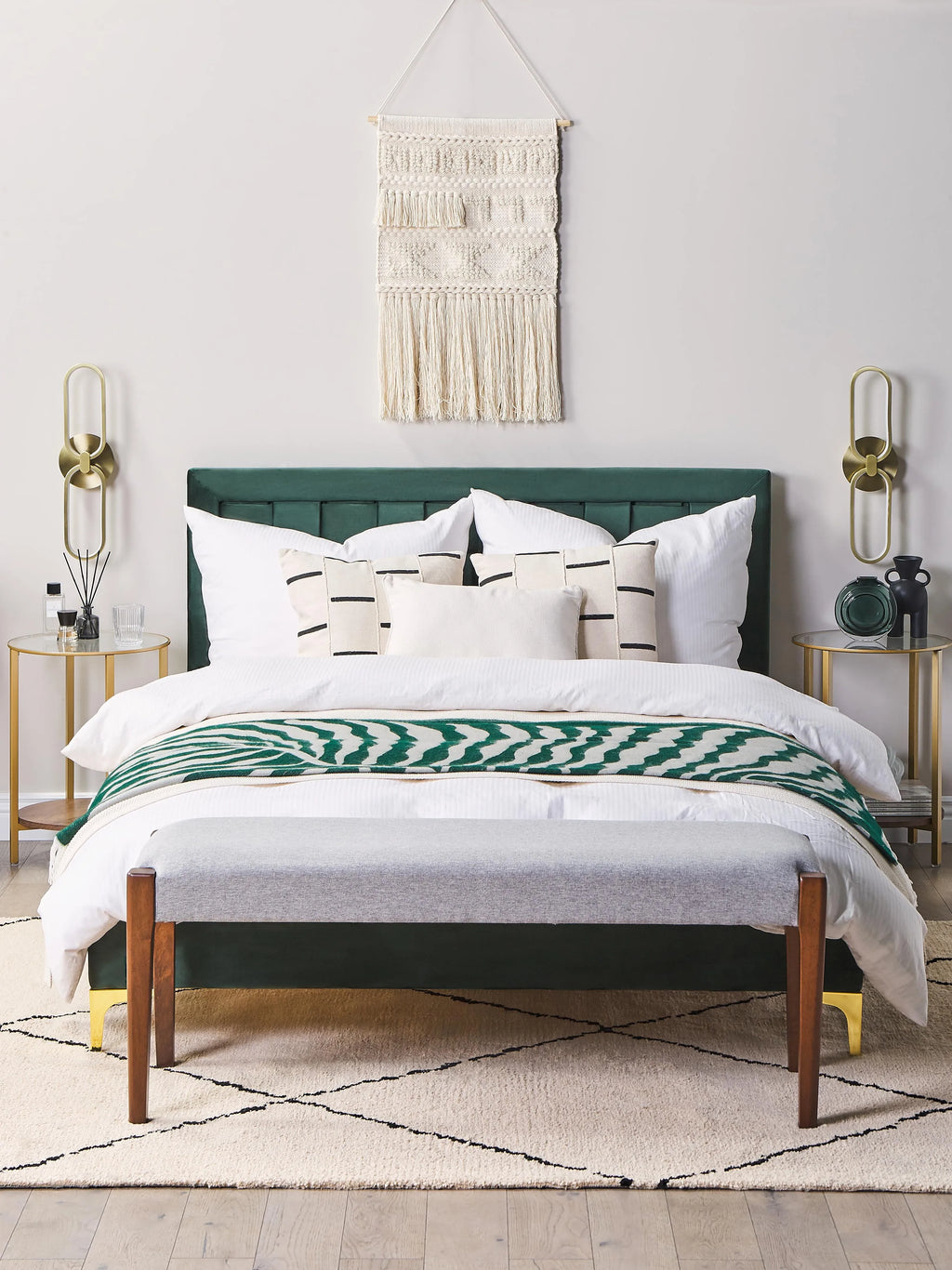 Décoration murale en tissu Coton 103 cm Beige