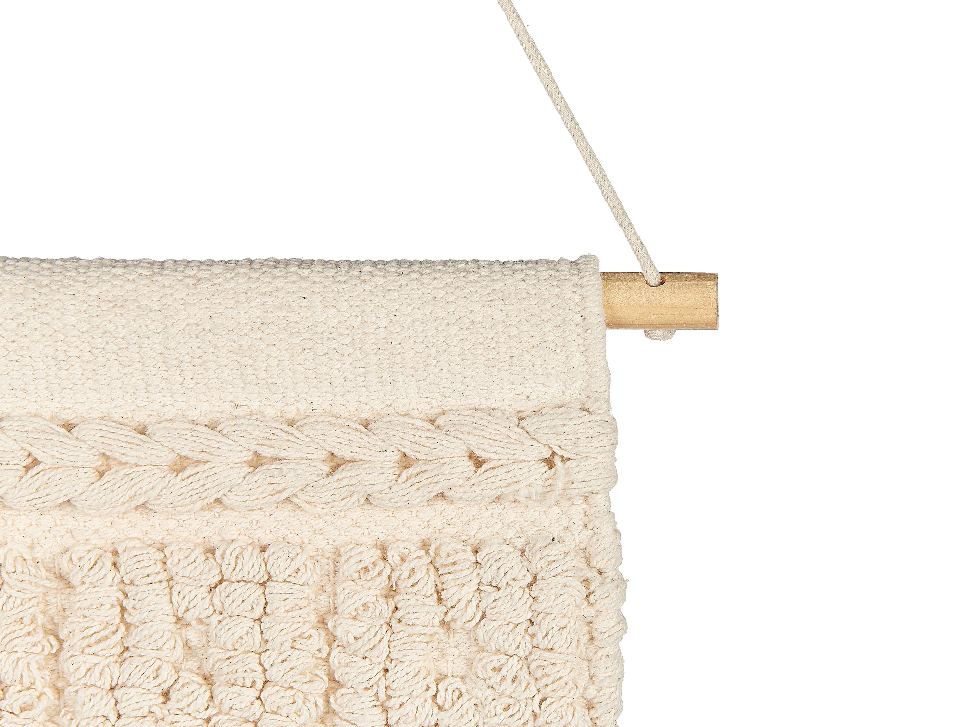Décoration murale en tissu Coton 103 cm Beige