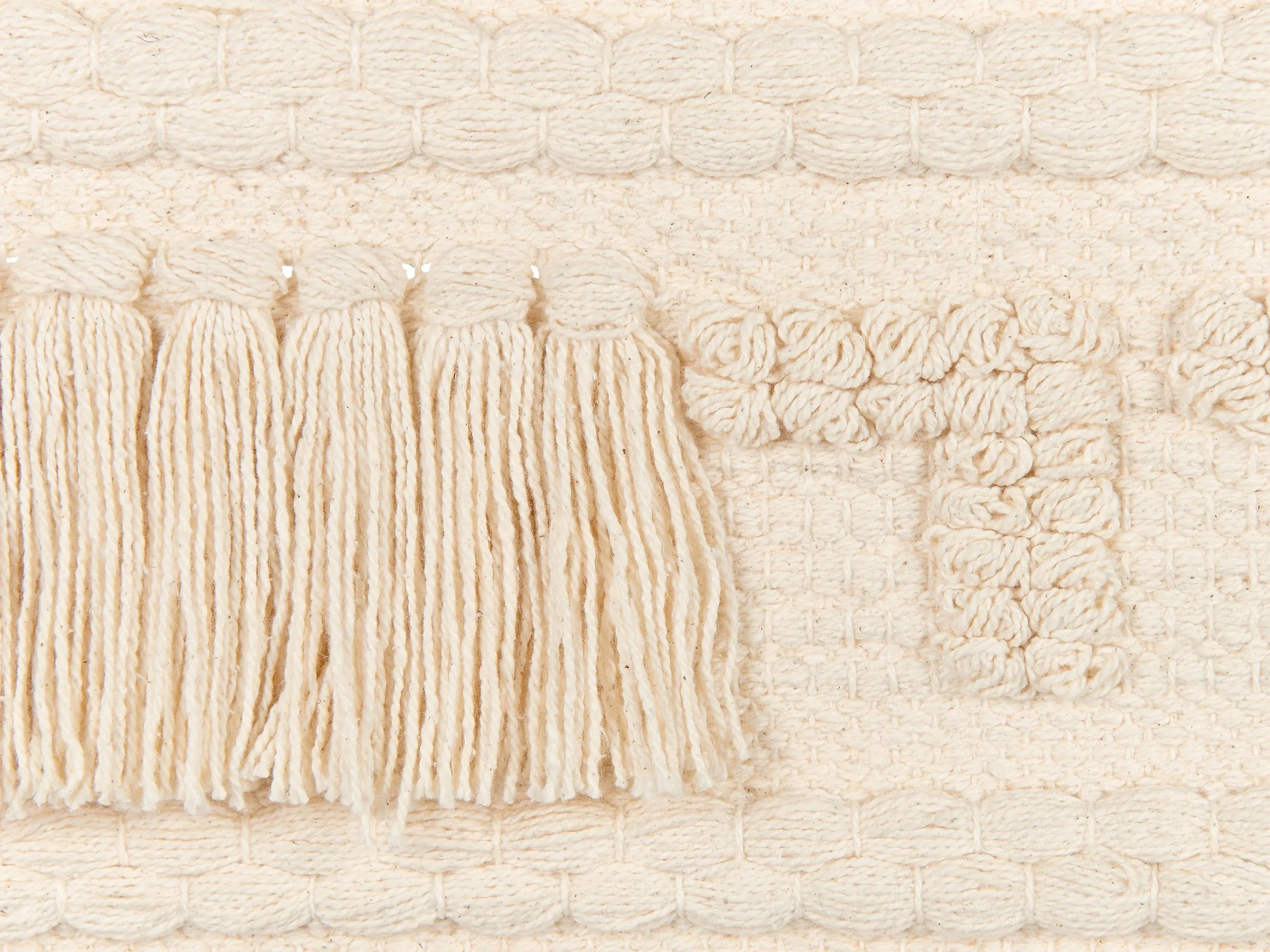 Décoration murale en tissu Coton 103 cm Beige