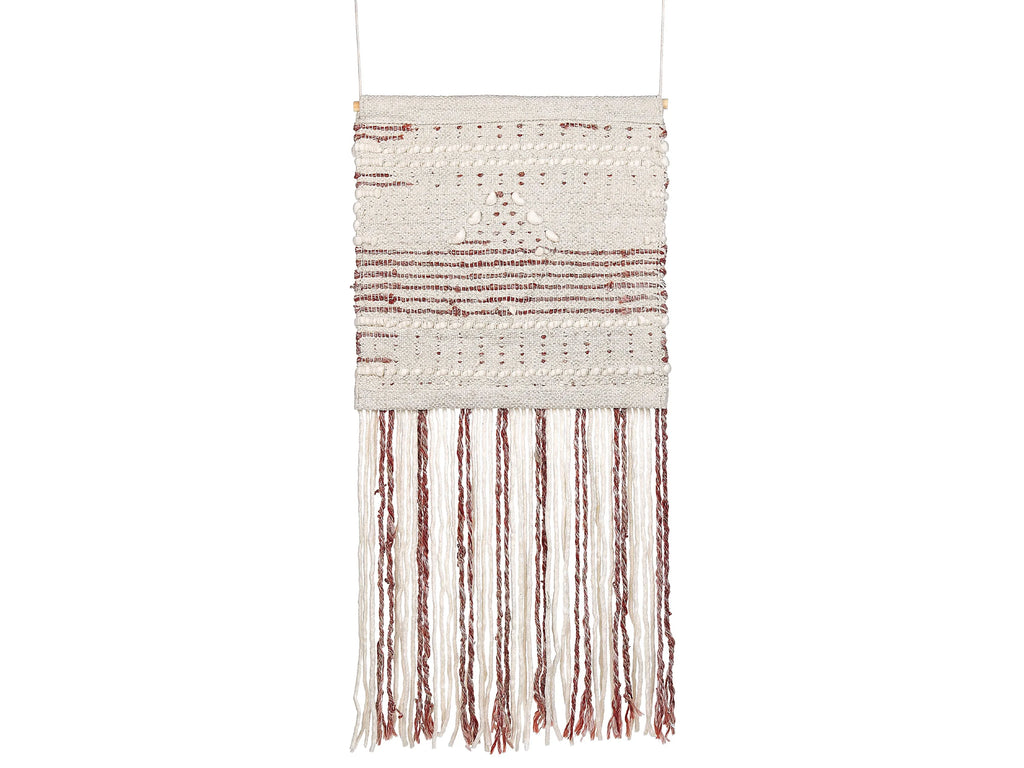 Décoration murale en tissu Laine 90 cm Rouge