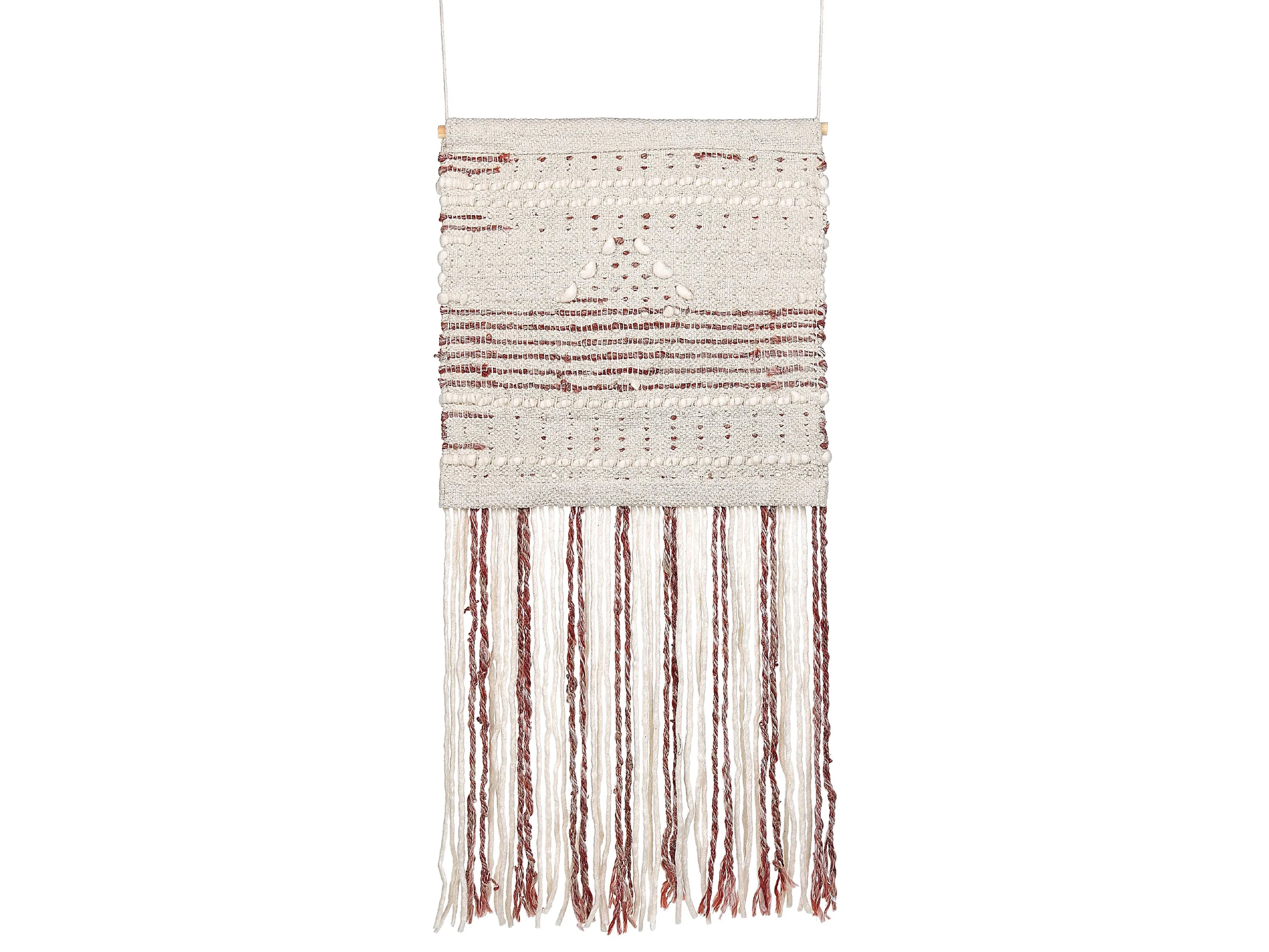 Decorazione da parete in tessuto Lana 90 cm Rosso