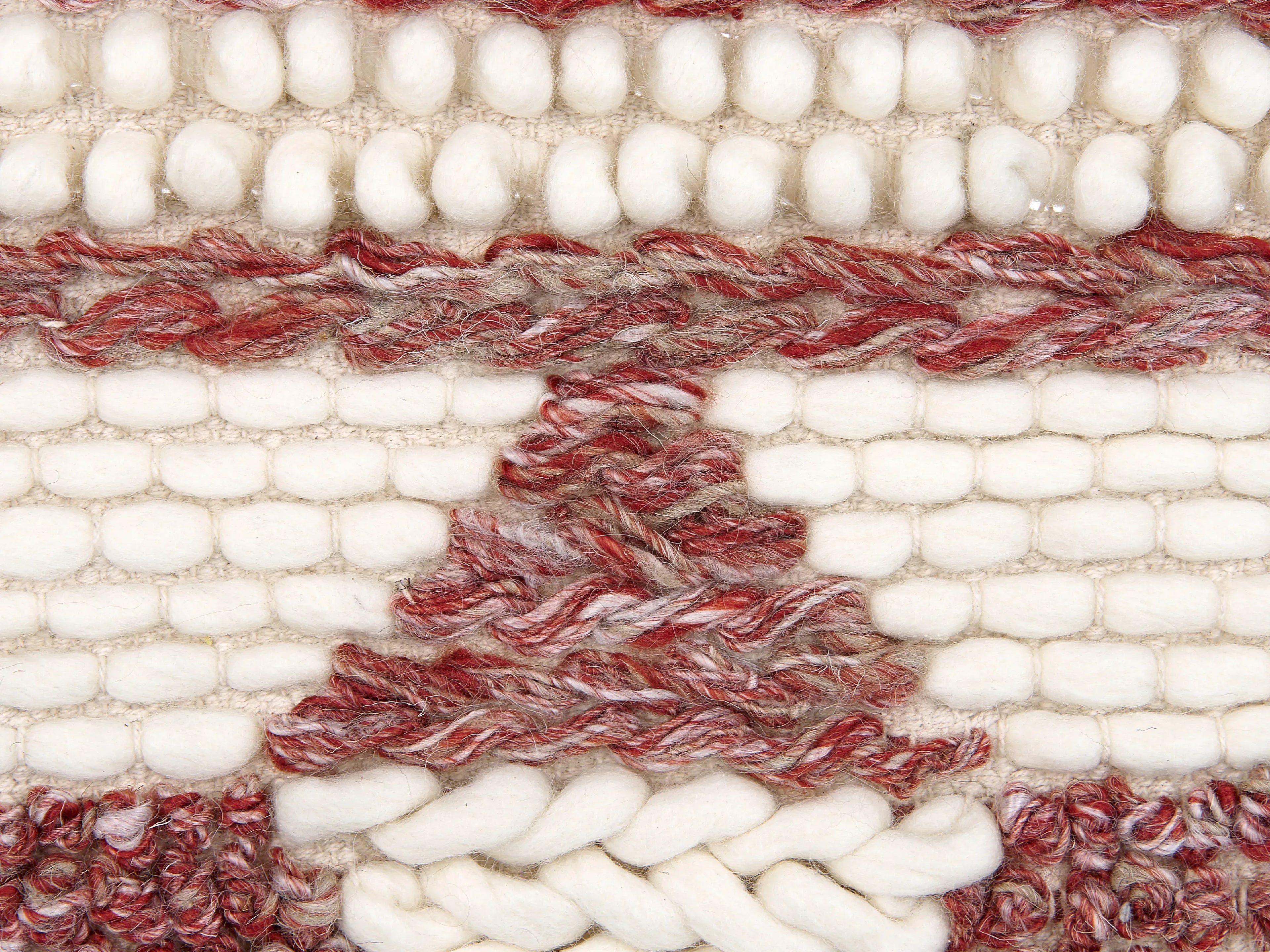 Decorazione da parete in tessuto Lana 90 cm Rosso