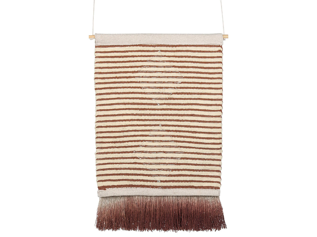 Décoration murale en tissu Coton 75 cm Beige
