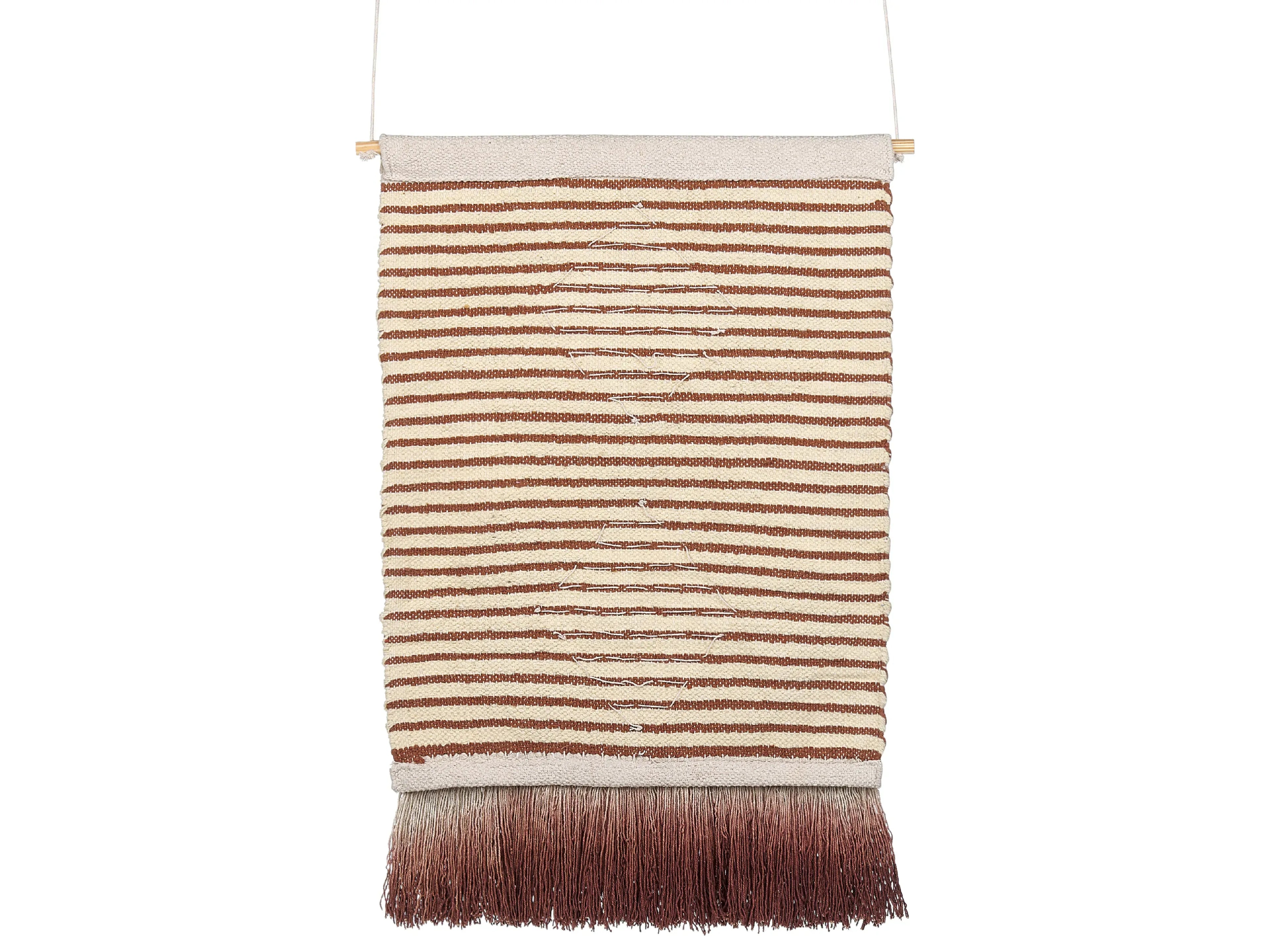 Decorazione da parete in tessuto Cotone 75 cm Beige