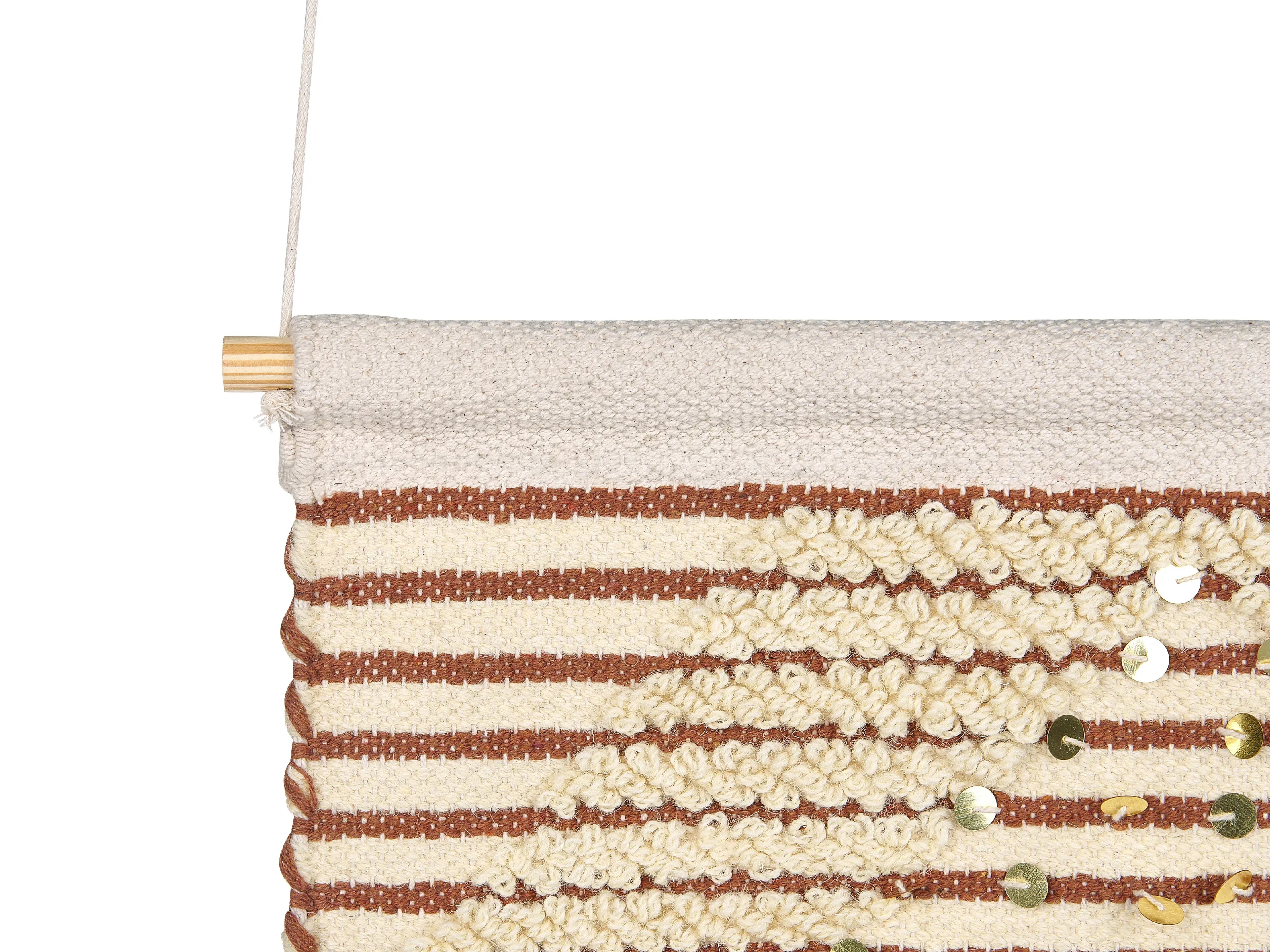 Decorazione da parete in tessuto Cotone 75 cm Beige