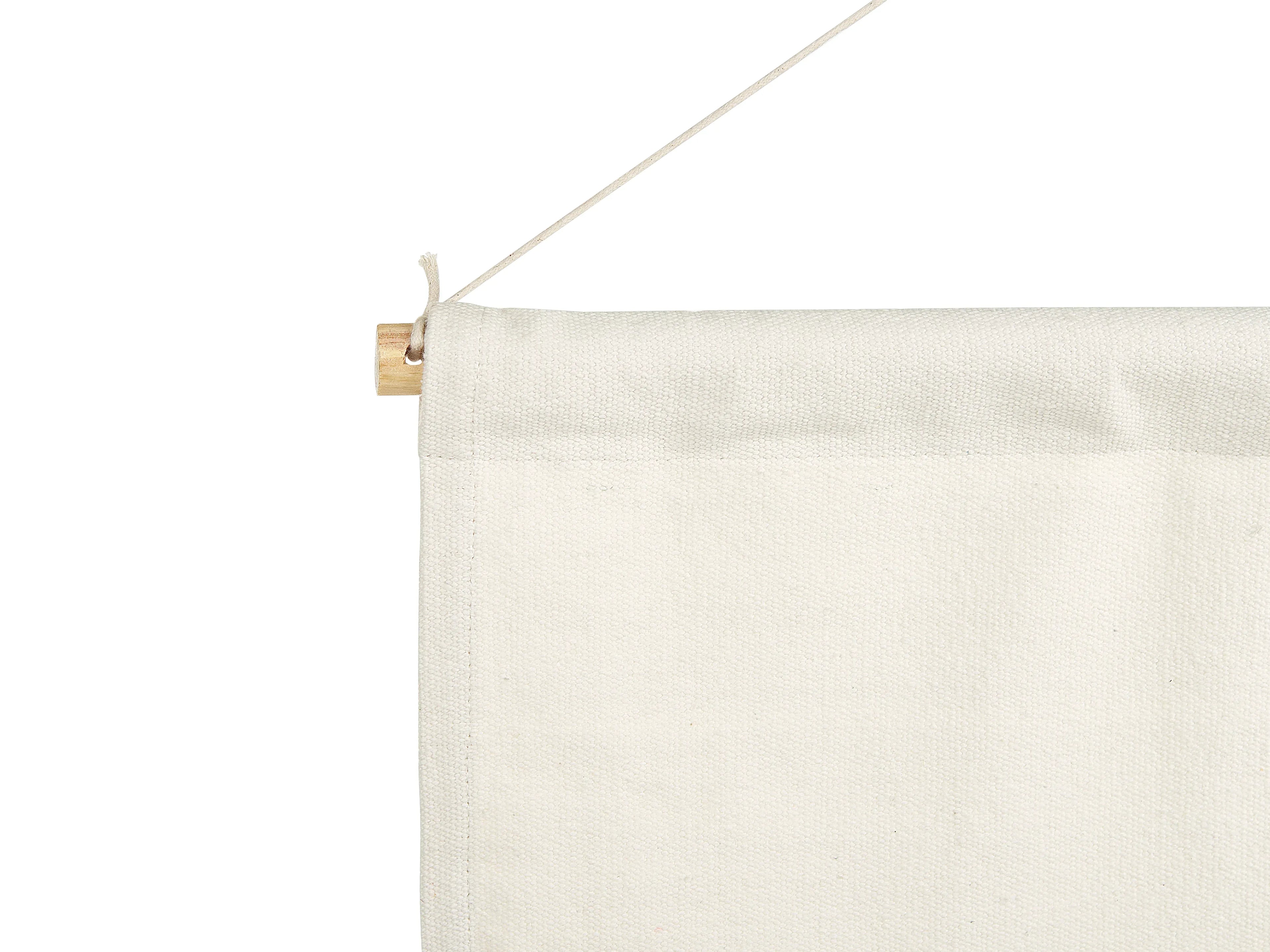 Decorazione da parete in tessuto Cotone 107 cm Bianco