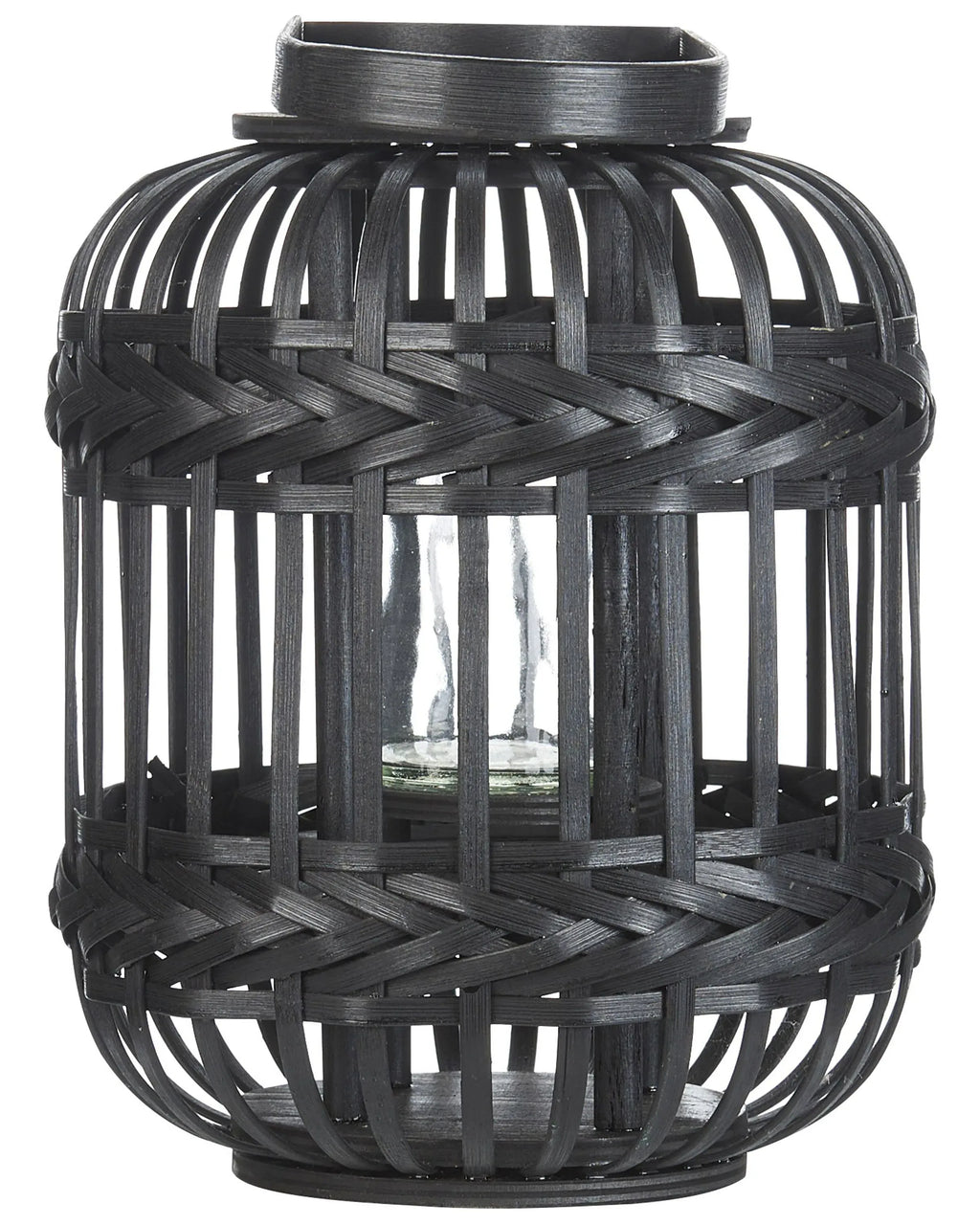 Lanterna Bamb 30 cm Nero