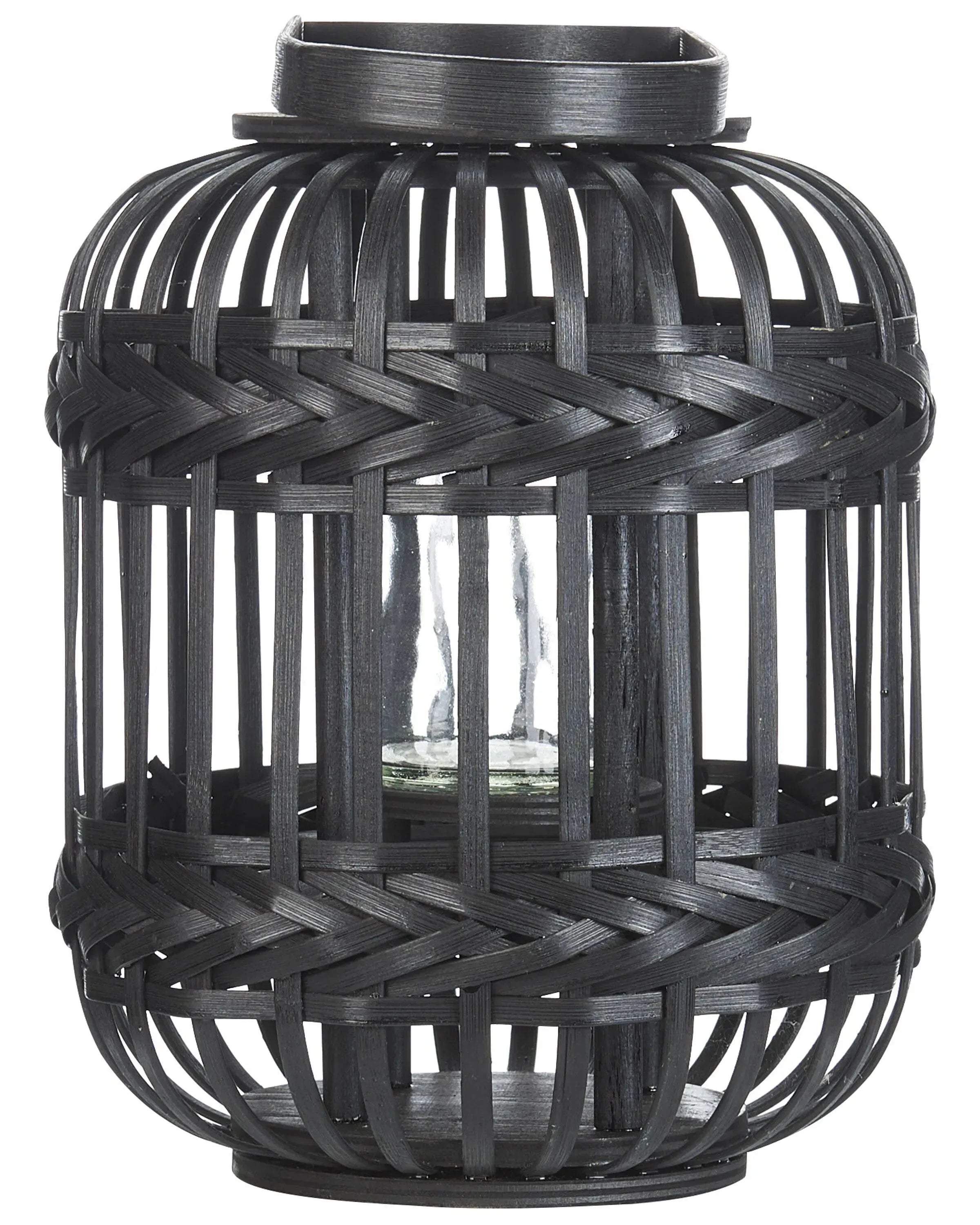 Lanterna Bamb 30 cm Nero