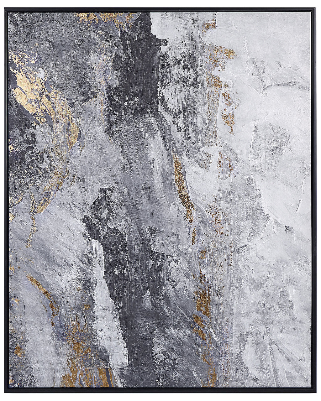 Stampa su tela  Motivo astratto 83 x 103 cm Grigio