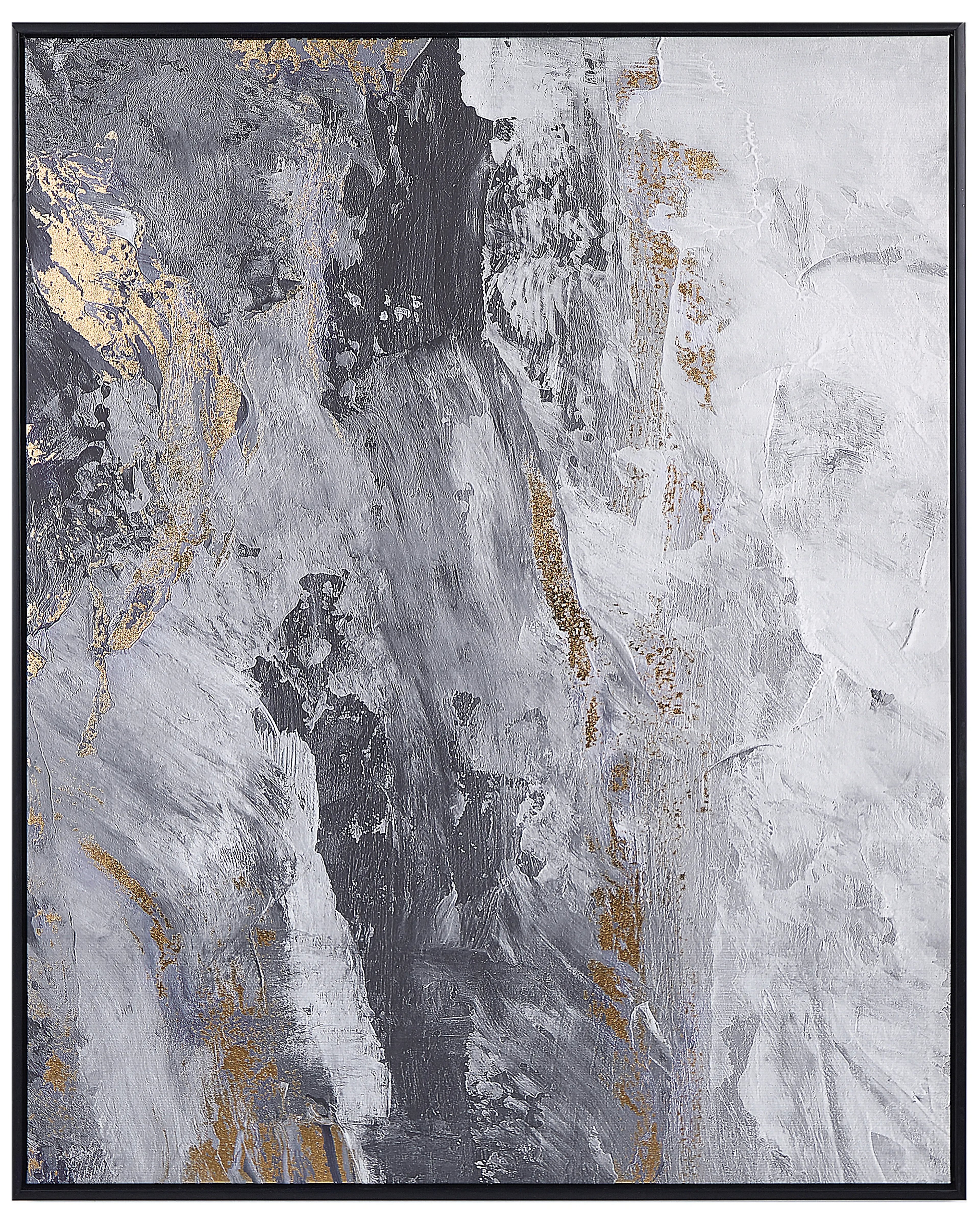 Stampa su tela  Motivo astratto 83 x 103 cm Grigio