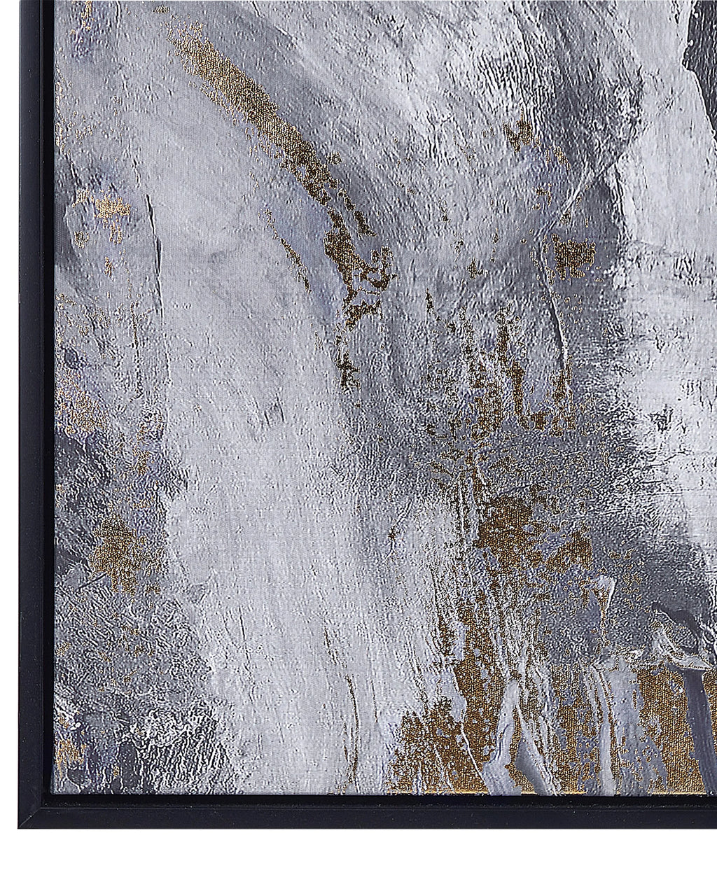 Stampa su tela Motivo astratto 83 x 103 cm Grigio