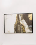 Impression sur toile Motif abstrait 63 x 93 cm Noir
