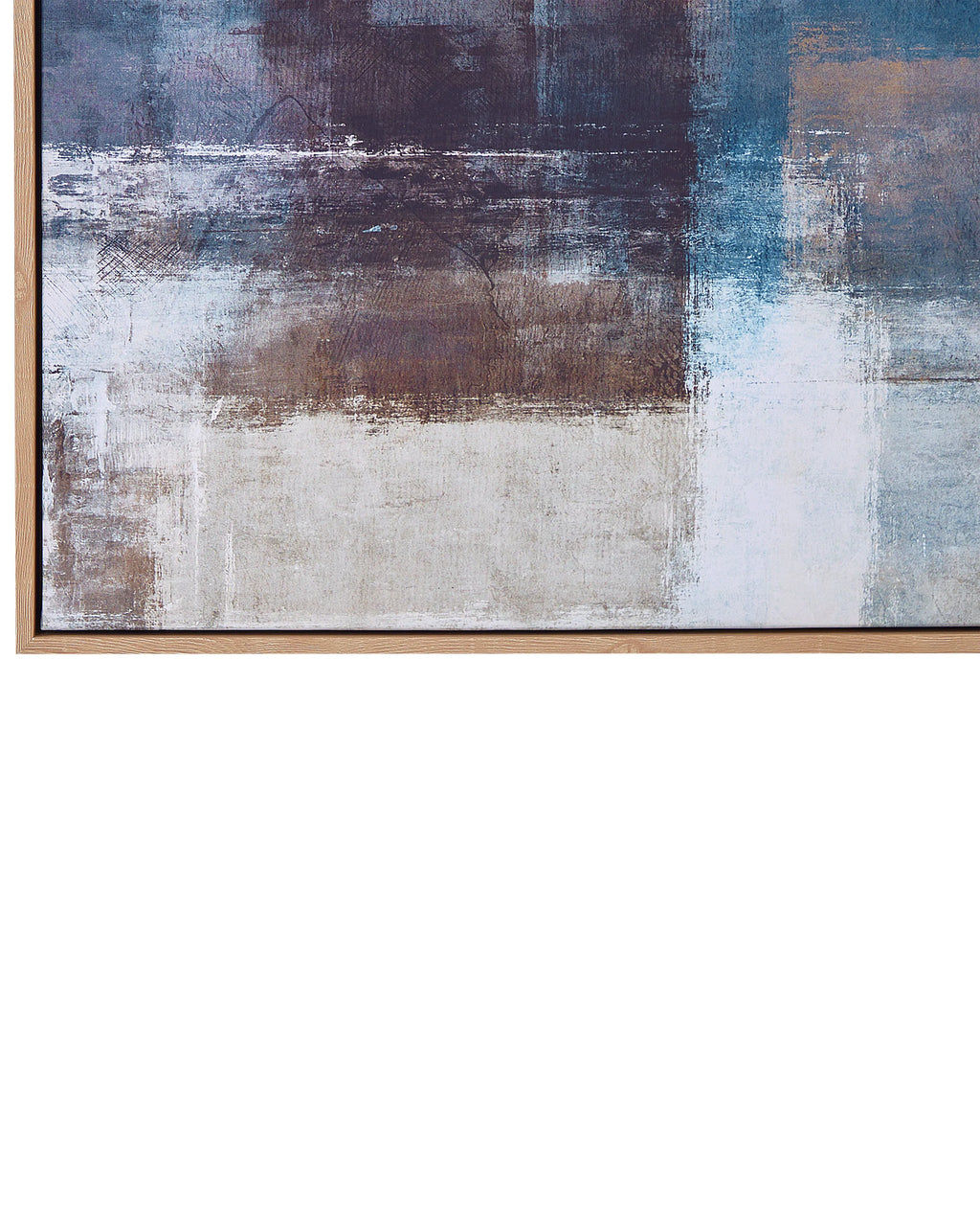 Toile Imprimée Motif Abstraite 83 x 103 cm Multicolore